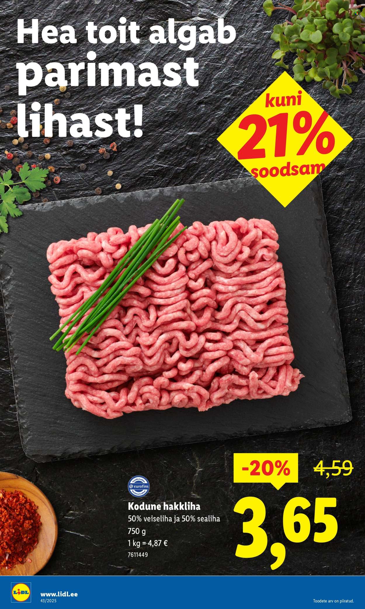 Lidl kliendileht - Kliendileht (20.10 - 26.10.2025)