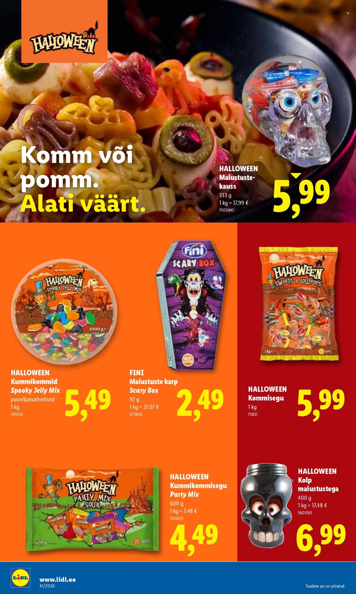 Lidl kliendileht (5.10 - 11.10.2026)