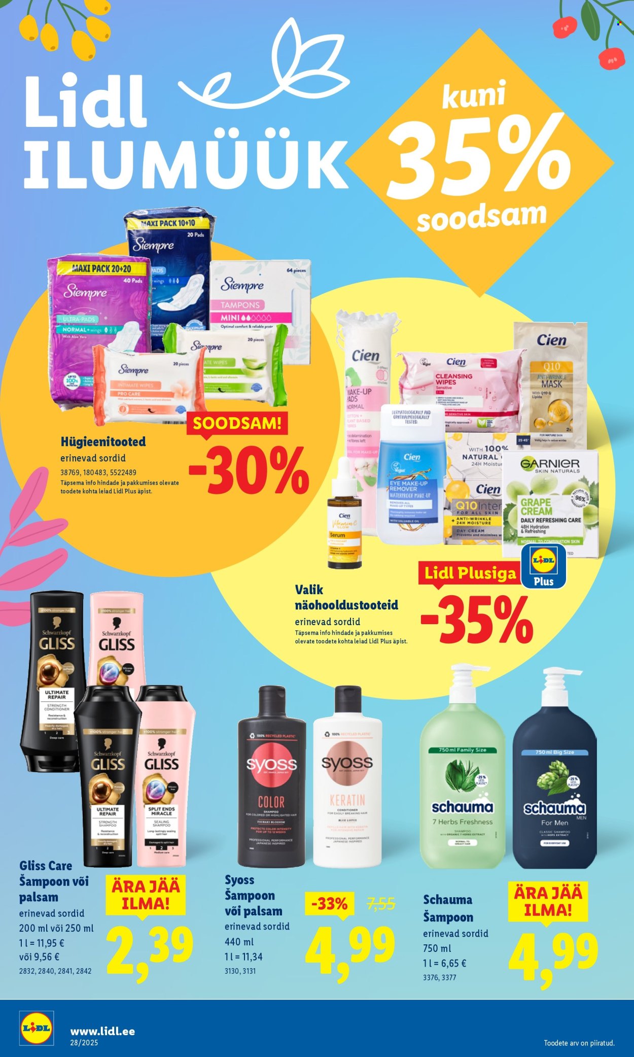 Lidl kliendileht - Nädalalõpu pakkumised (10.07 - 13.07.2025)