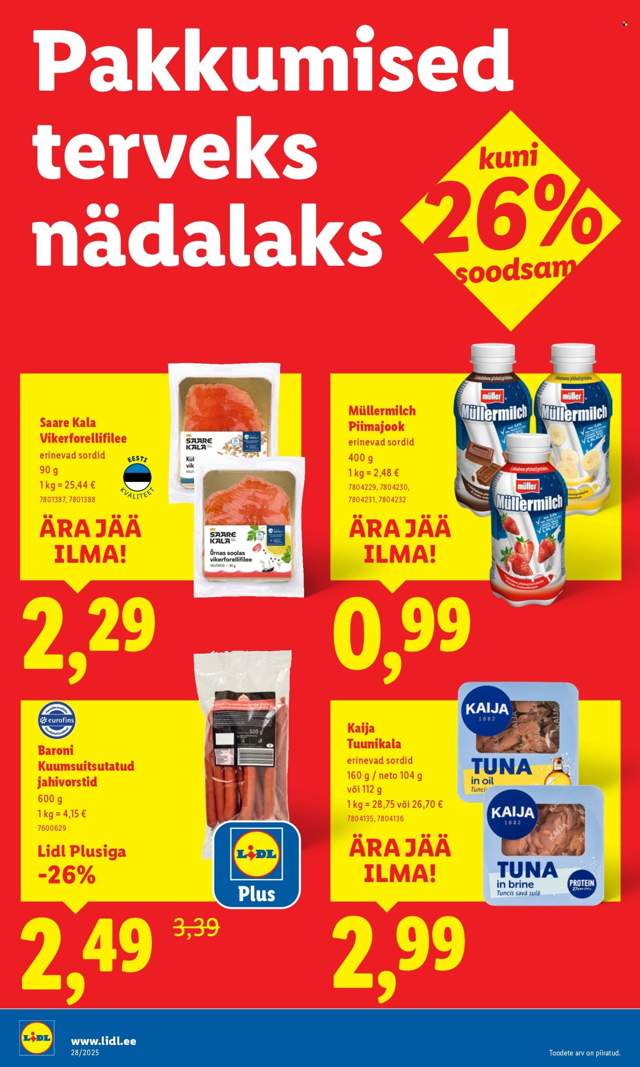 Lidl kliendileht - Nädalalõpu pakkumised (10.07 - 13.07.2025)