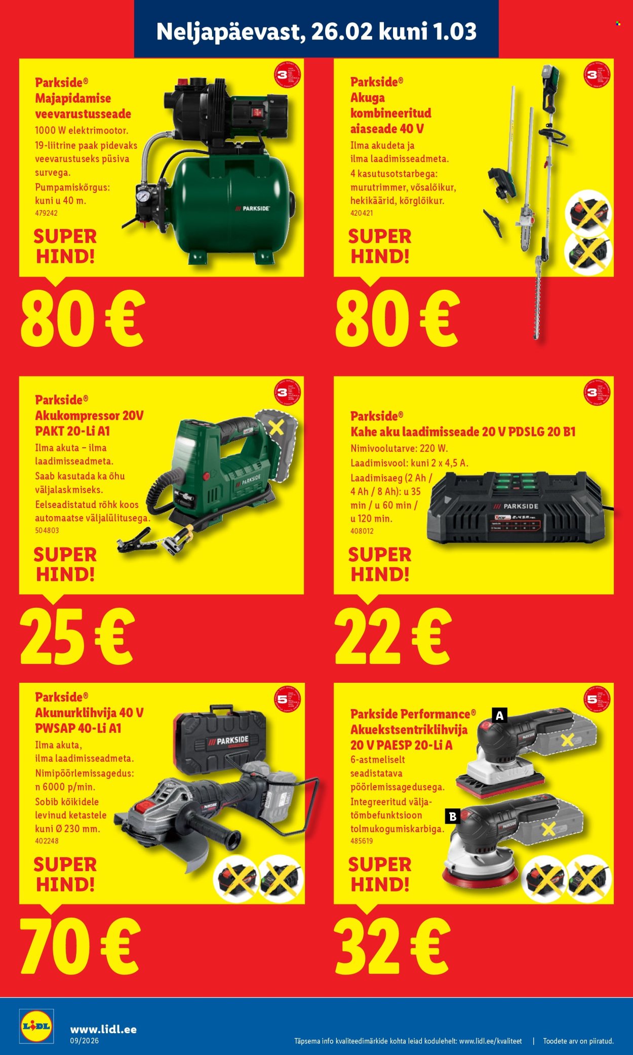 Lidl kliendileht - Lidl Järve (26.02 - 1.03.2026)