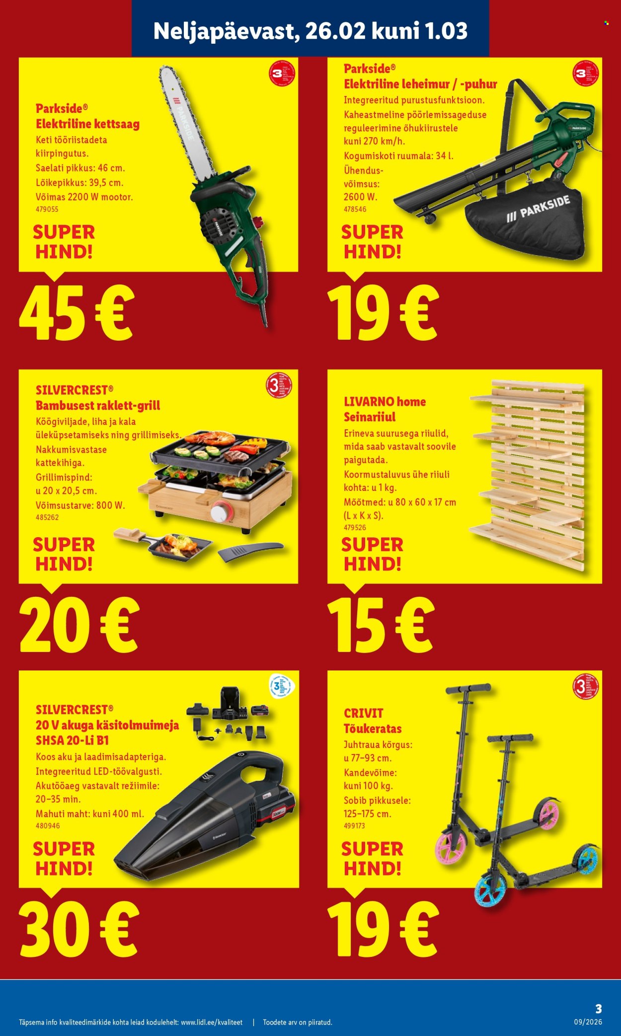 Lidl kliendileht - Lidl Järve (26.02 - 1.03.2026)