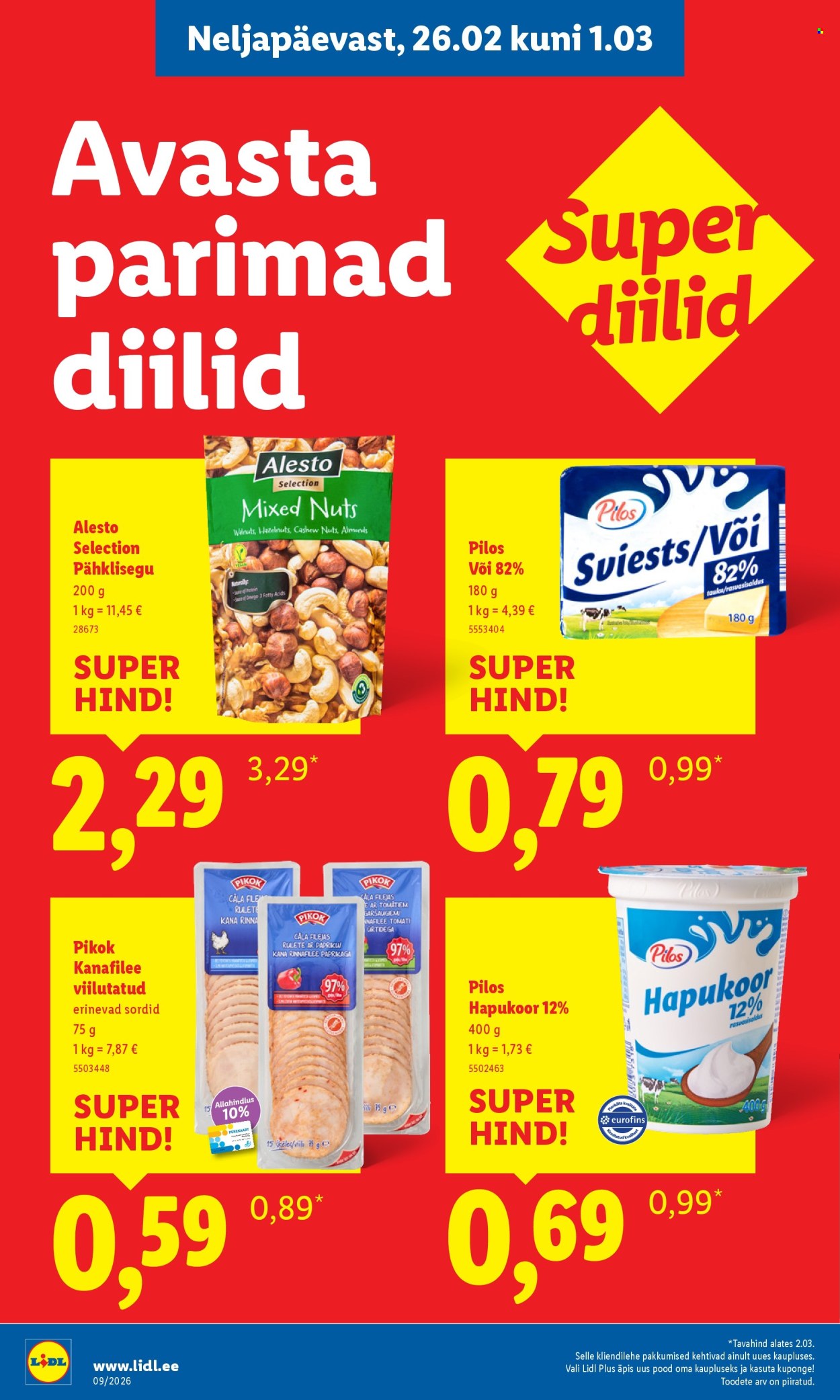 Lidl kliendileht - Lidl Järve (26.02 - 1.03.2026)