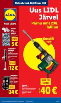 Lidl kliendileht - Lidl Järve (26.02 - 1.03.2026)