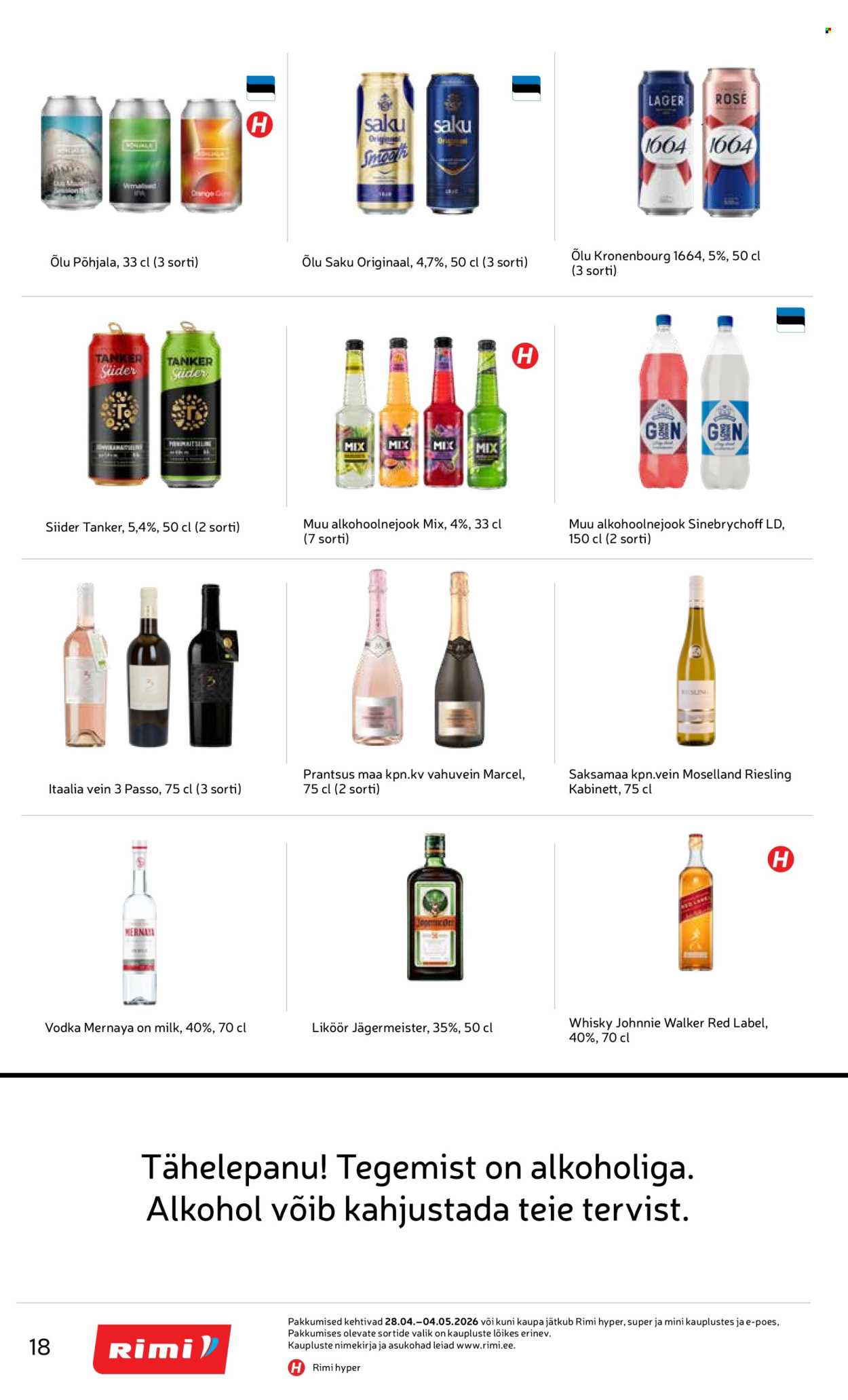 Rimi kliendileht - Kliendileht (28.04 - 4.05.2026)