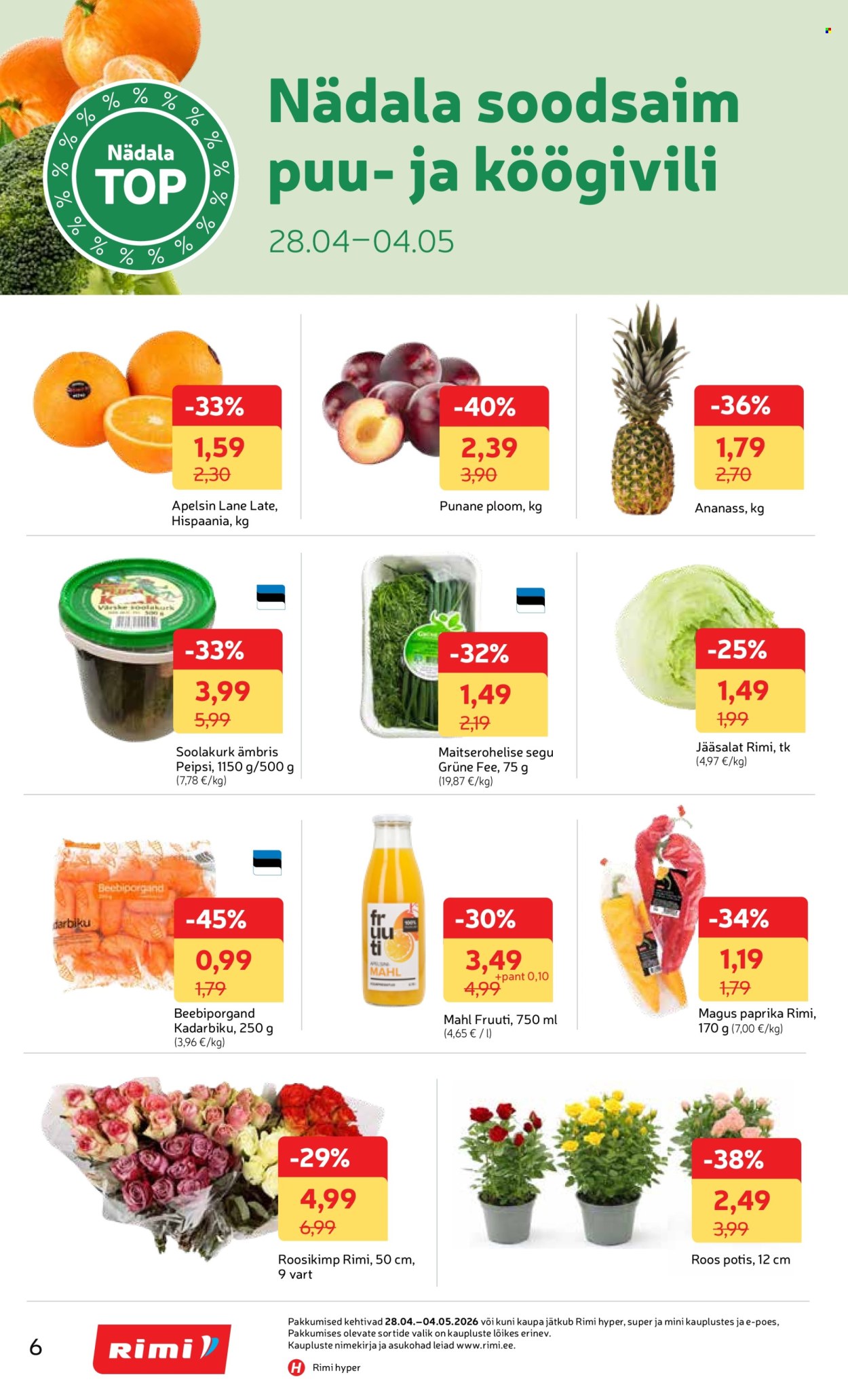 Rimi kliendileht - Kliendileht (28.04 - 4.05.2026)