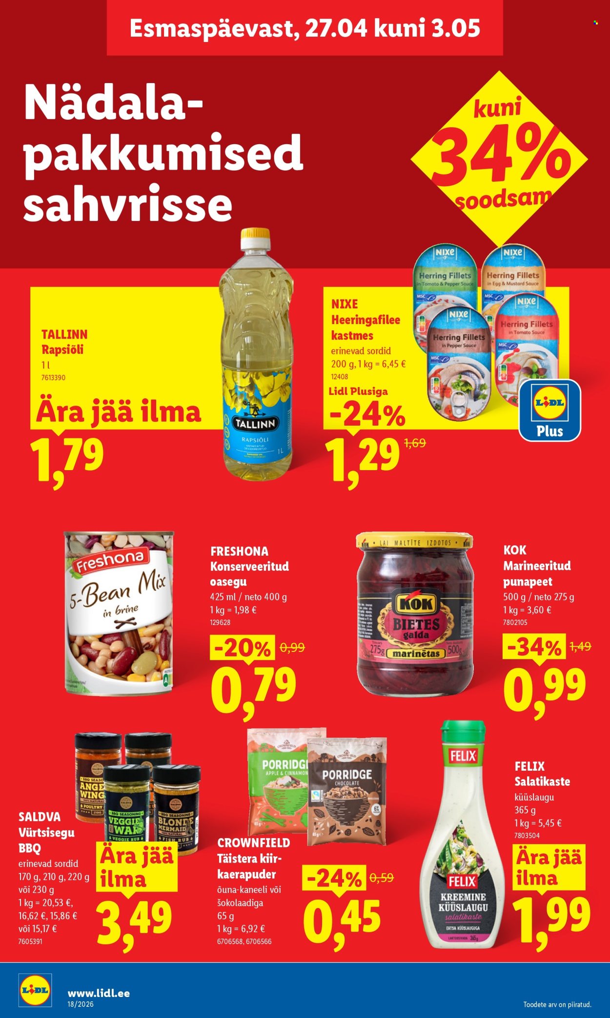 Lidl kliendileht - Kliendileht (27.04 - 3.05.2026)
