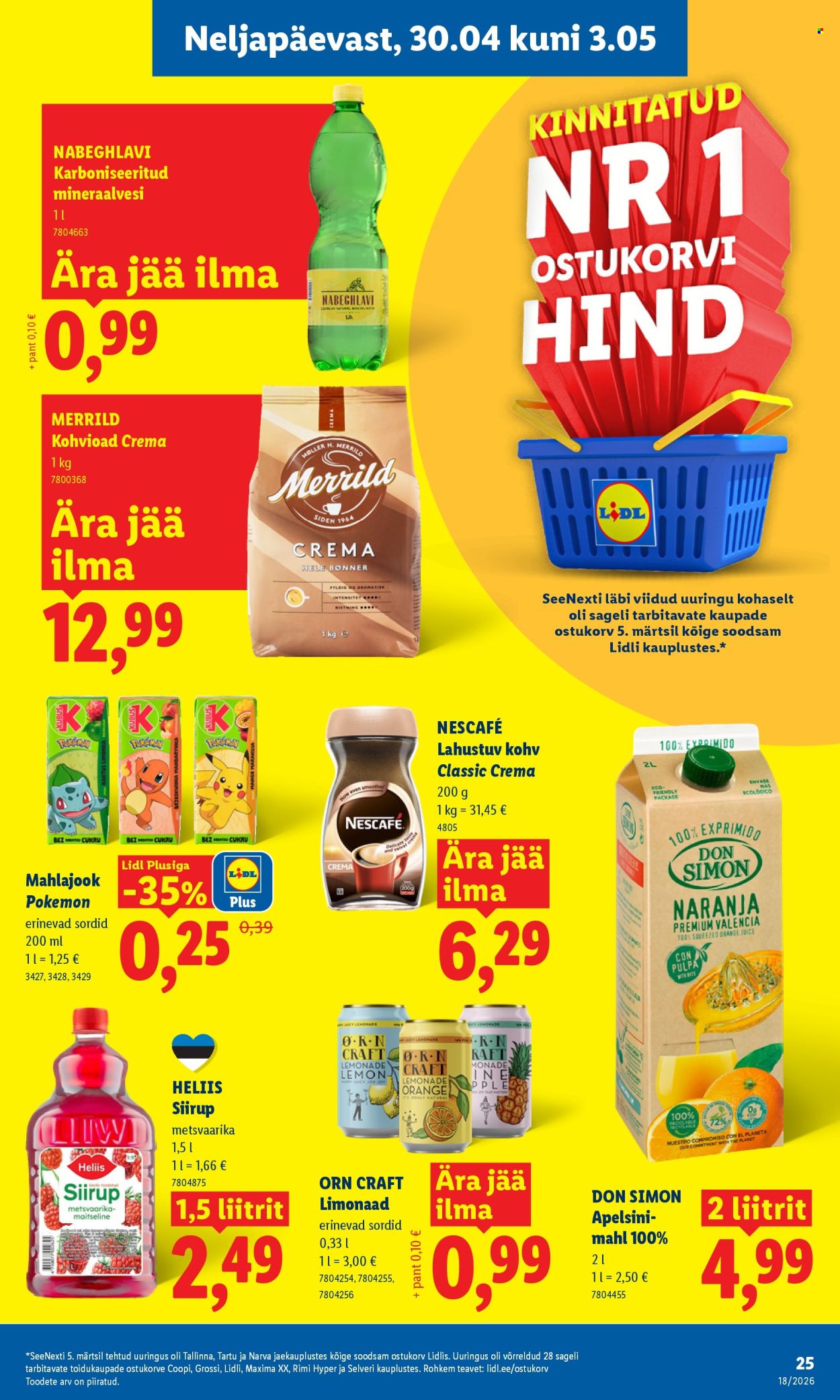 Lidl kliendileht - Kliendileht (27.04 - 3.05.2026)