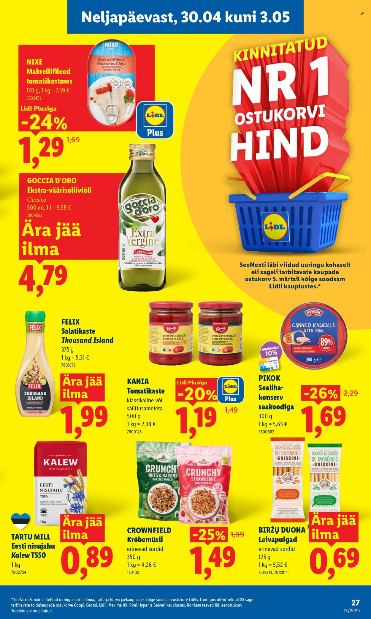 Lidl kliendileht - Kliendileht (27.04 - 3.05.2026)