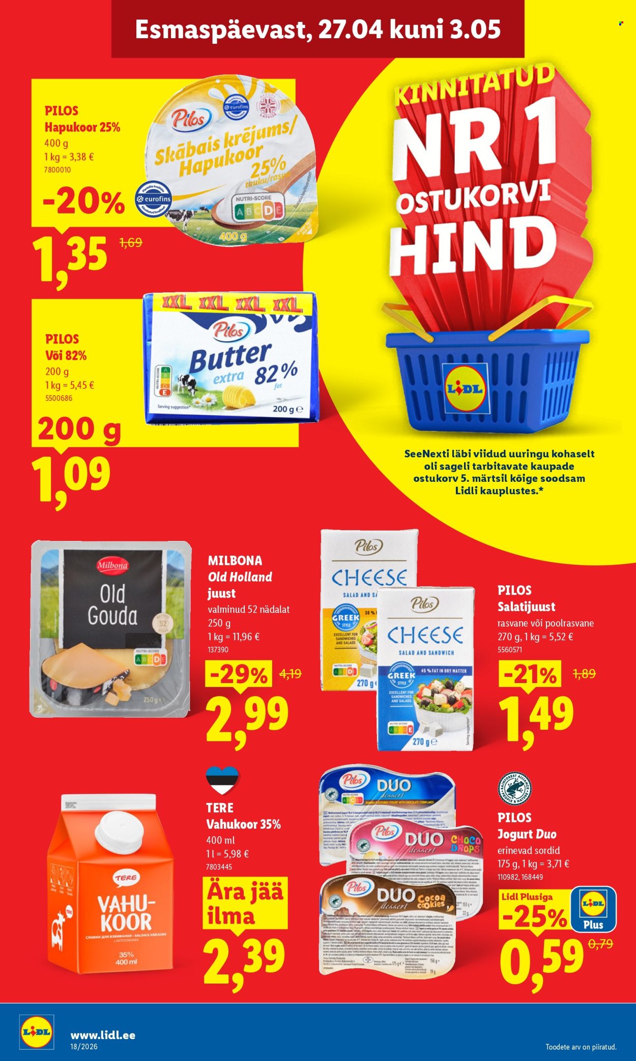 Lidl kliendileht - Kliendileht (27.04 - 3.05.2026)