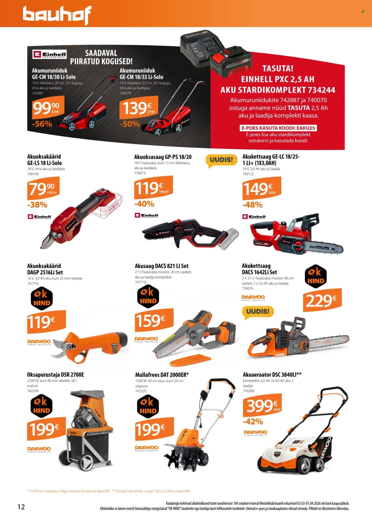 Bauhof kliendileht (3.03 - 1.04.2026)