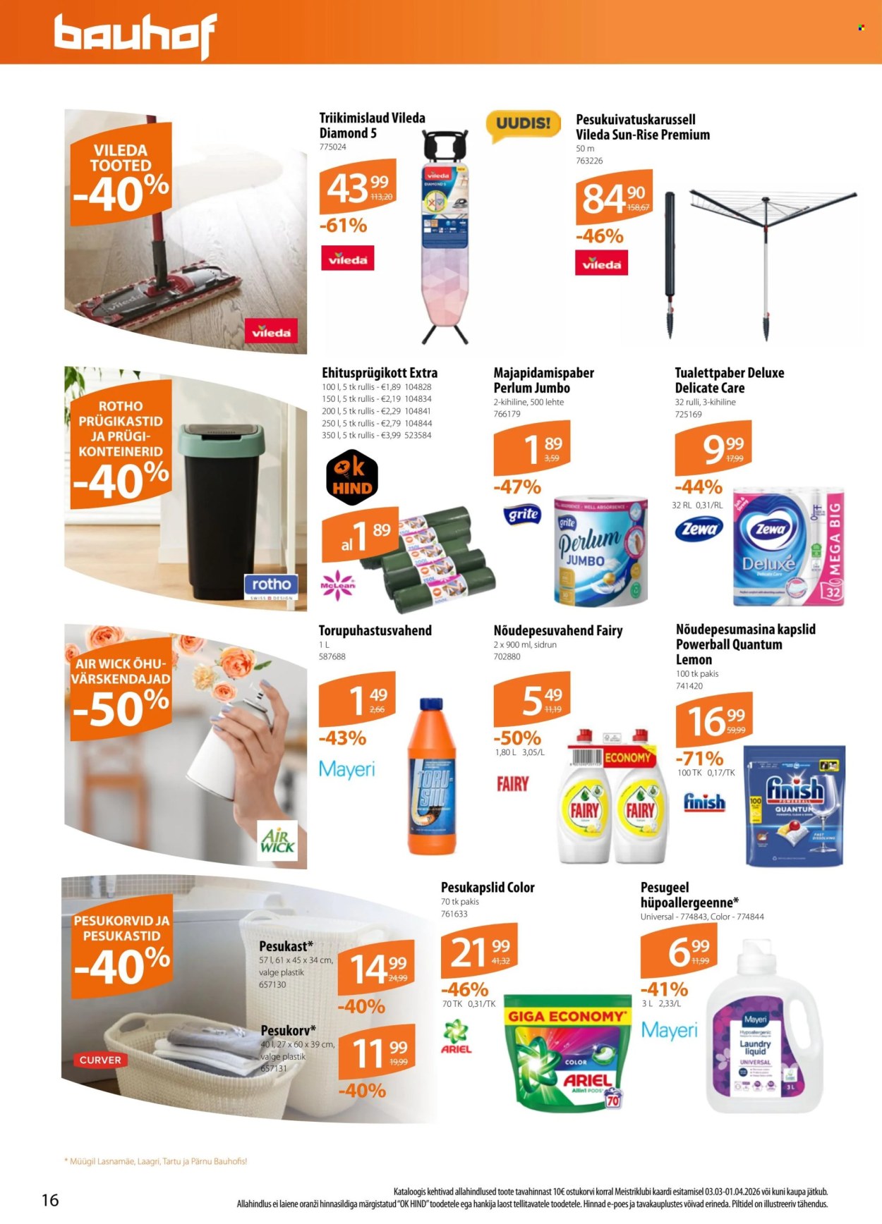 Bauhof kliendileht (3.03 - 1.04.2026)