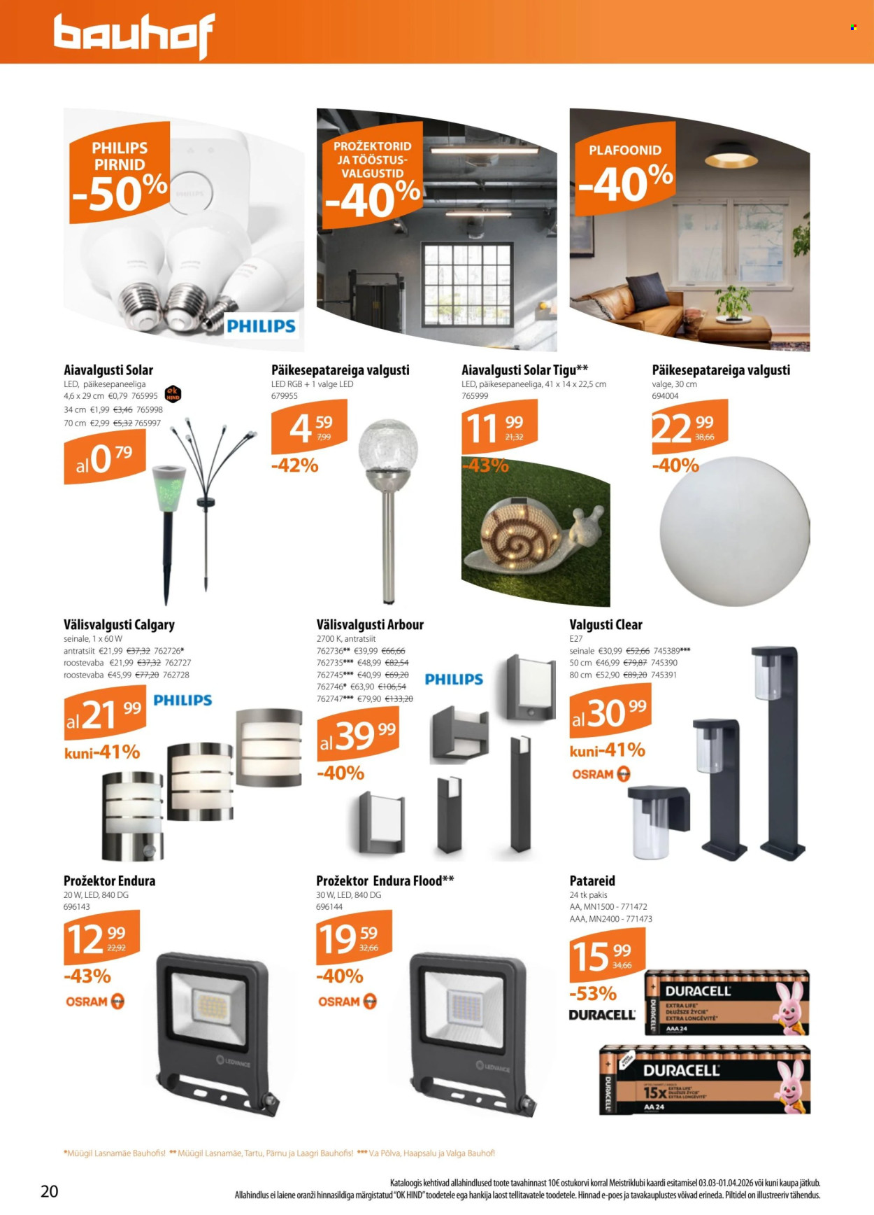 Bauhof kliendileht (3.03 - 1.04.2026)