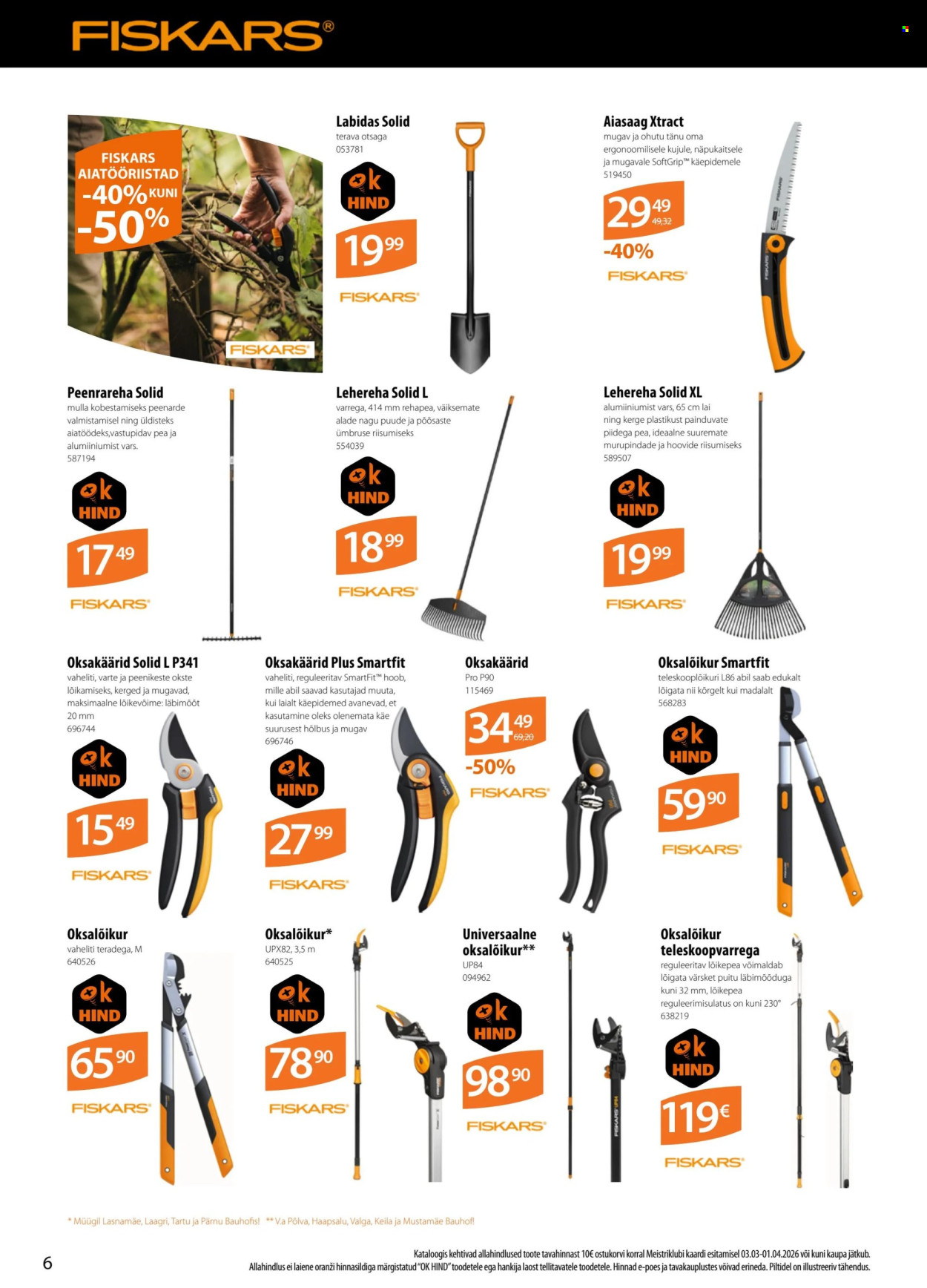 Bauhof kliendileht (3.03 - 1.04.2026)