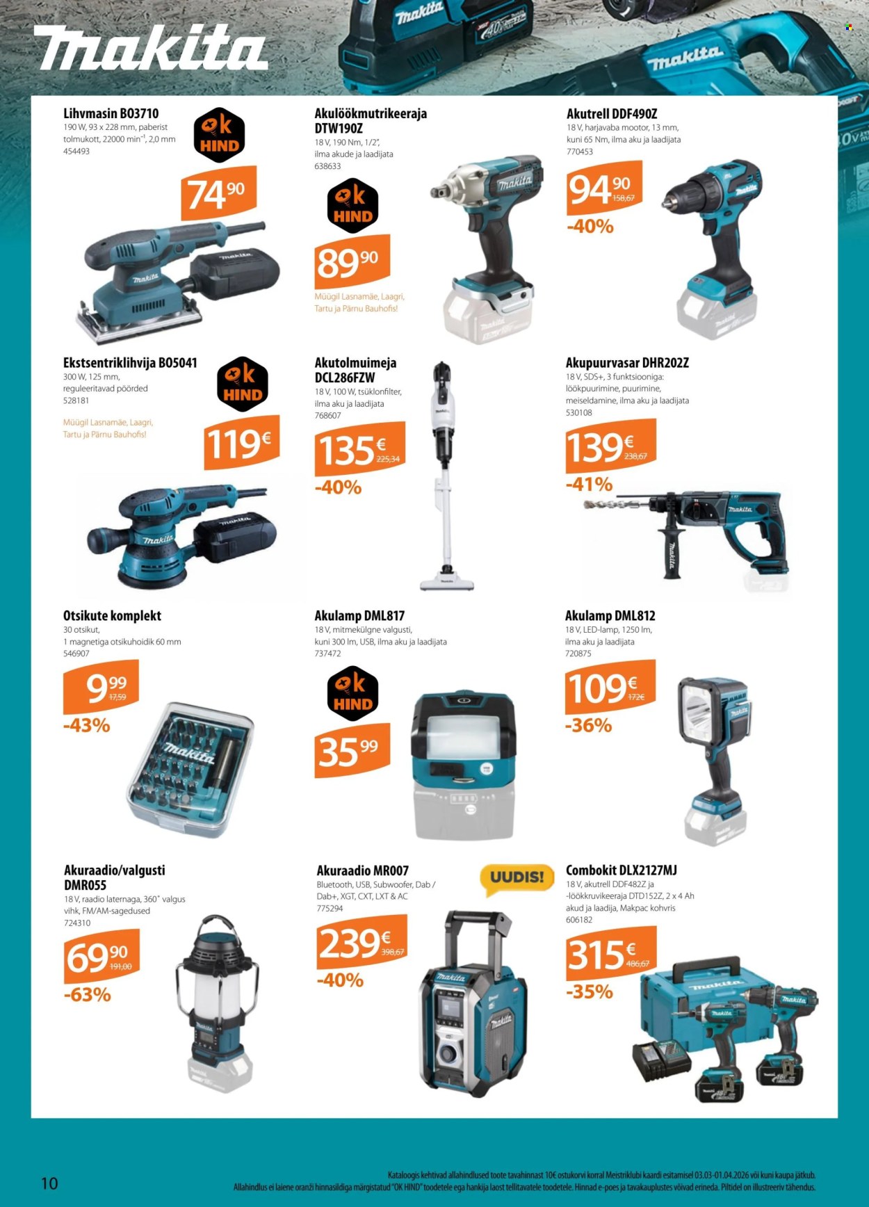 Bauhof kliendileht (3.03 - 1.04.2026)