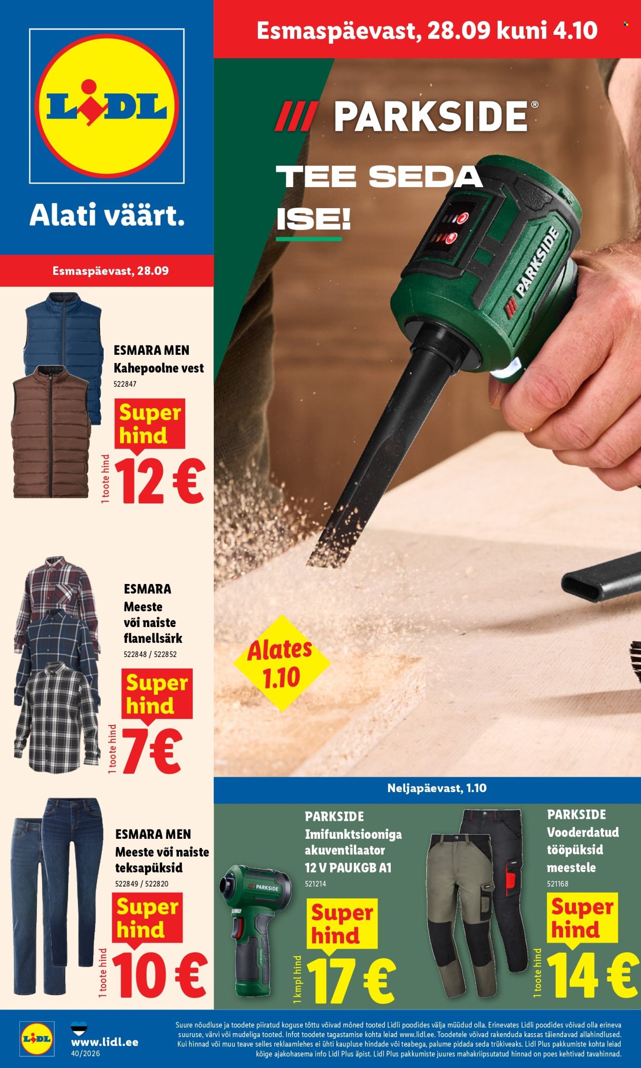 Lidl kliendileht (28.09 - 4.10.2026)