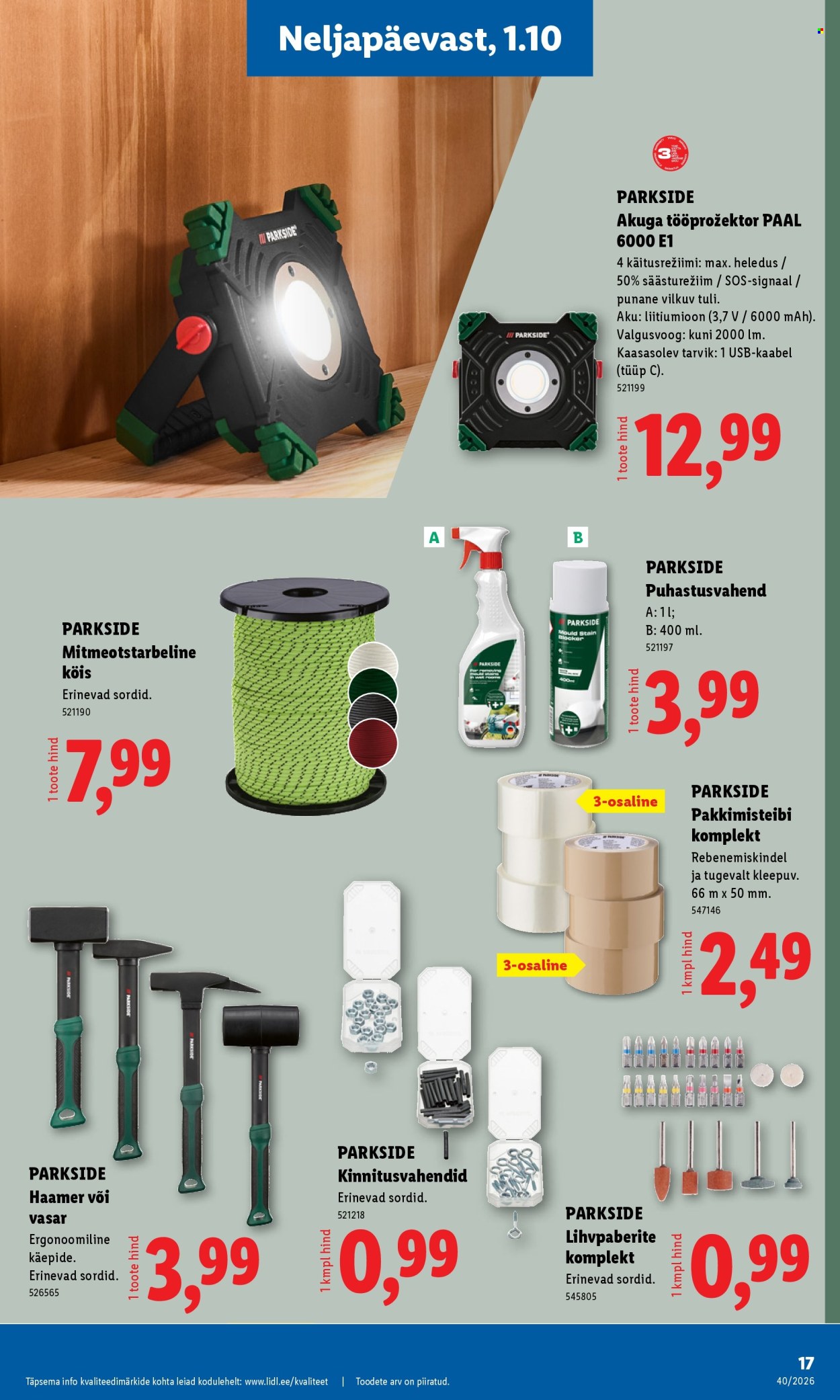 Lidl kliendileht (28.09 - 4.10.2026)