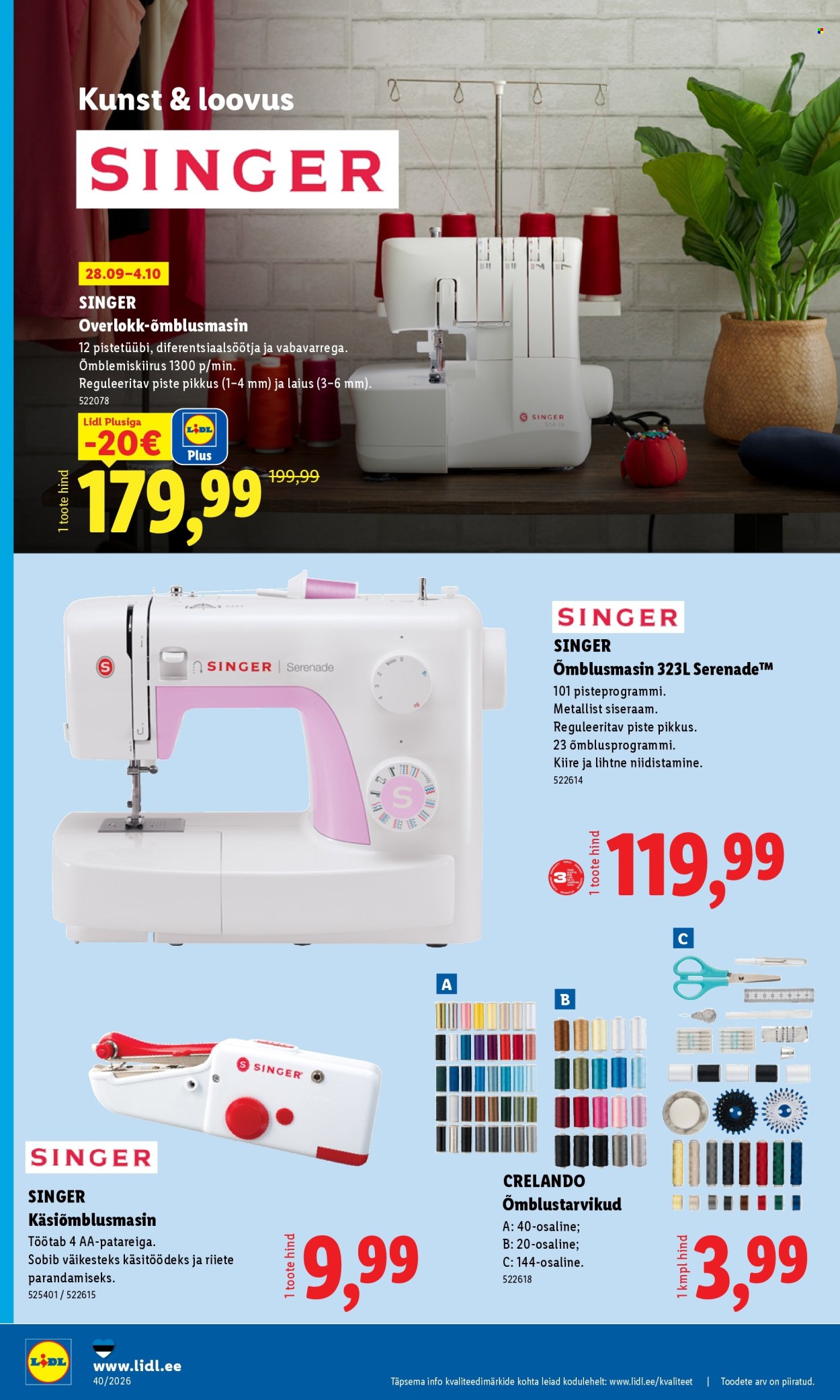 Lidl kliendileht (28.09 - 4.10.2026)