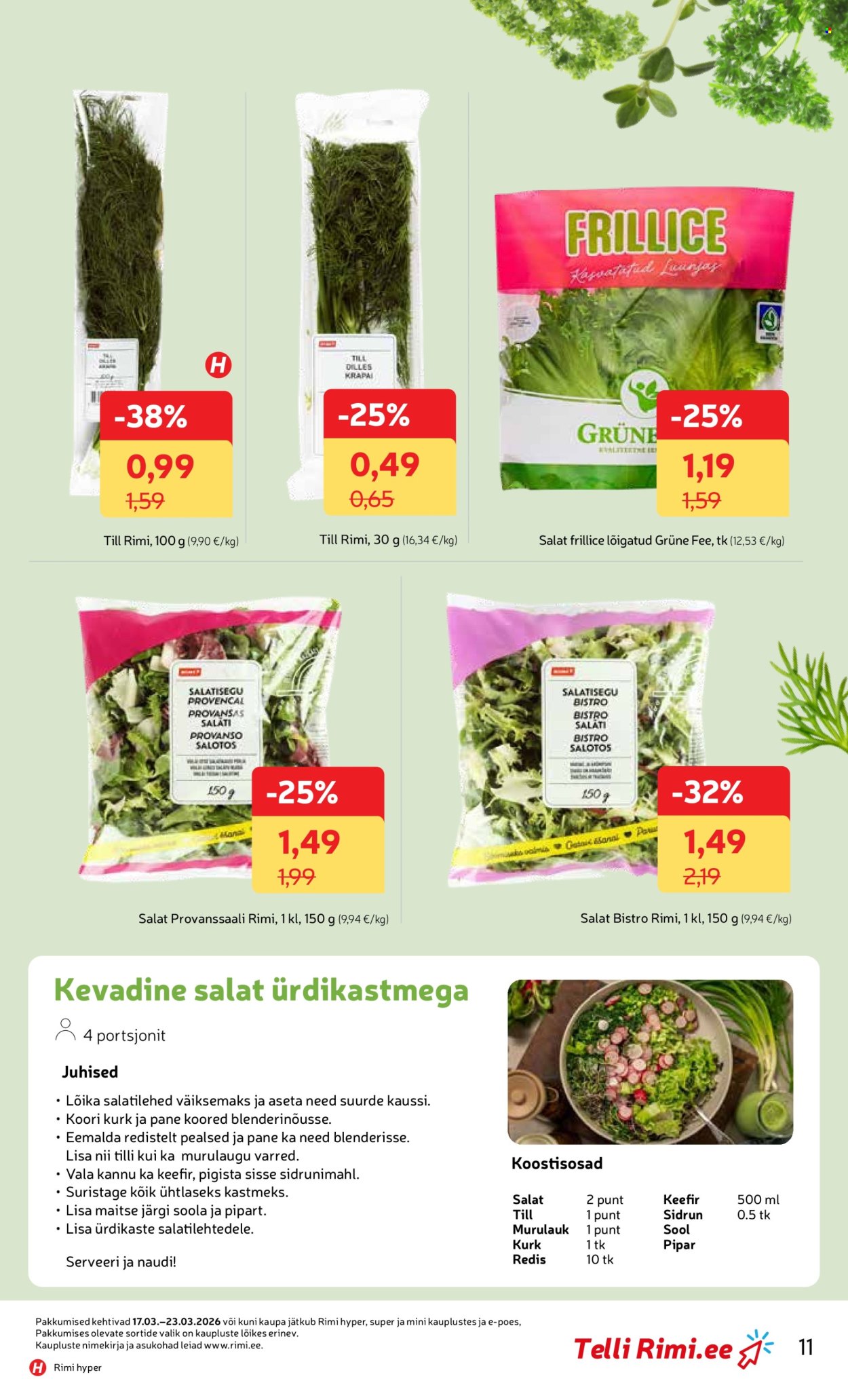 Rimi kliendileht - Kliendileht (17.03 - 23.03.2026)