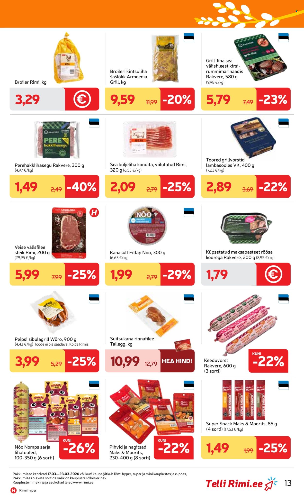 Rimi kliendileht - Kliendileht (17.03 - 23.03.2026)