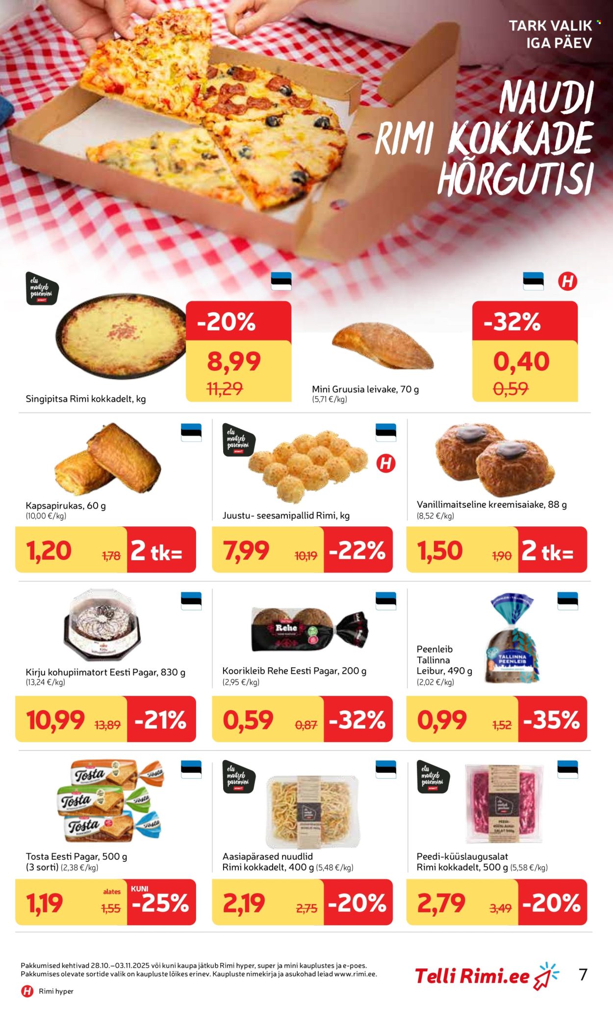 Rimi kliendileht - Kliendileht (28.10 - 3.11.2025)