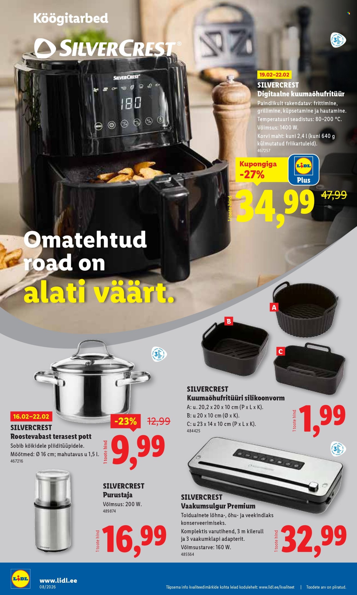 Lidl kliendileht - Tööstuskaupade pakkumised (16.02 - 22.02.2026)