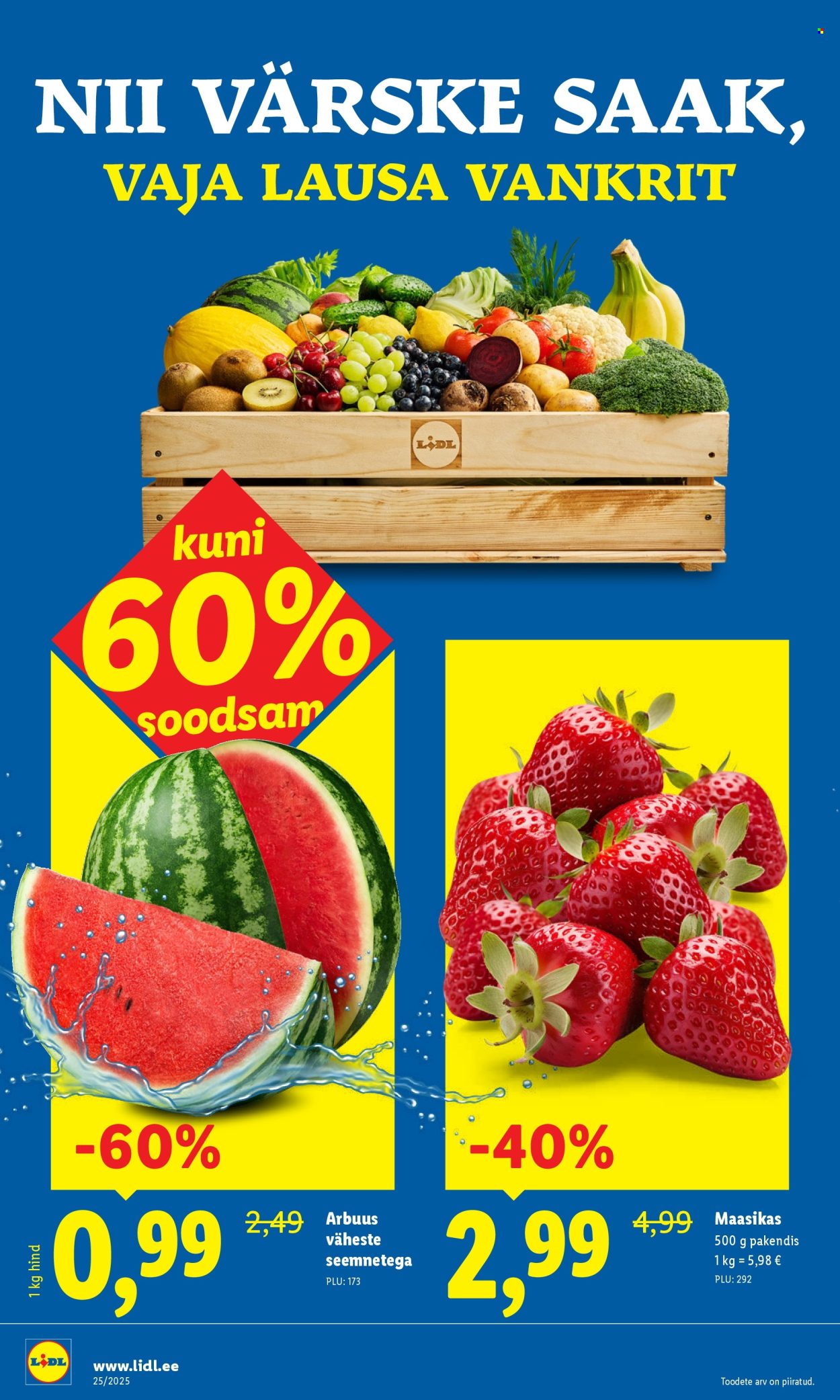 Lidl kliendileht - Nädalalõpu pakkumised (19.06 - 22.06.2025)