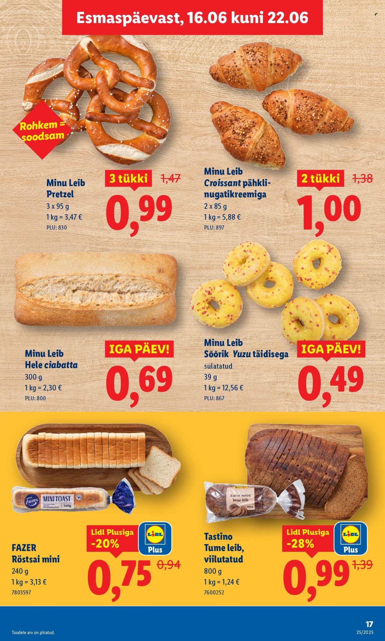 Lidl kliendileht - Nädalalõpu pakkumised (19.06 - 22.06.2025)