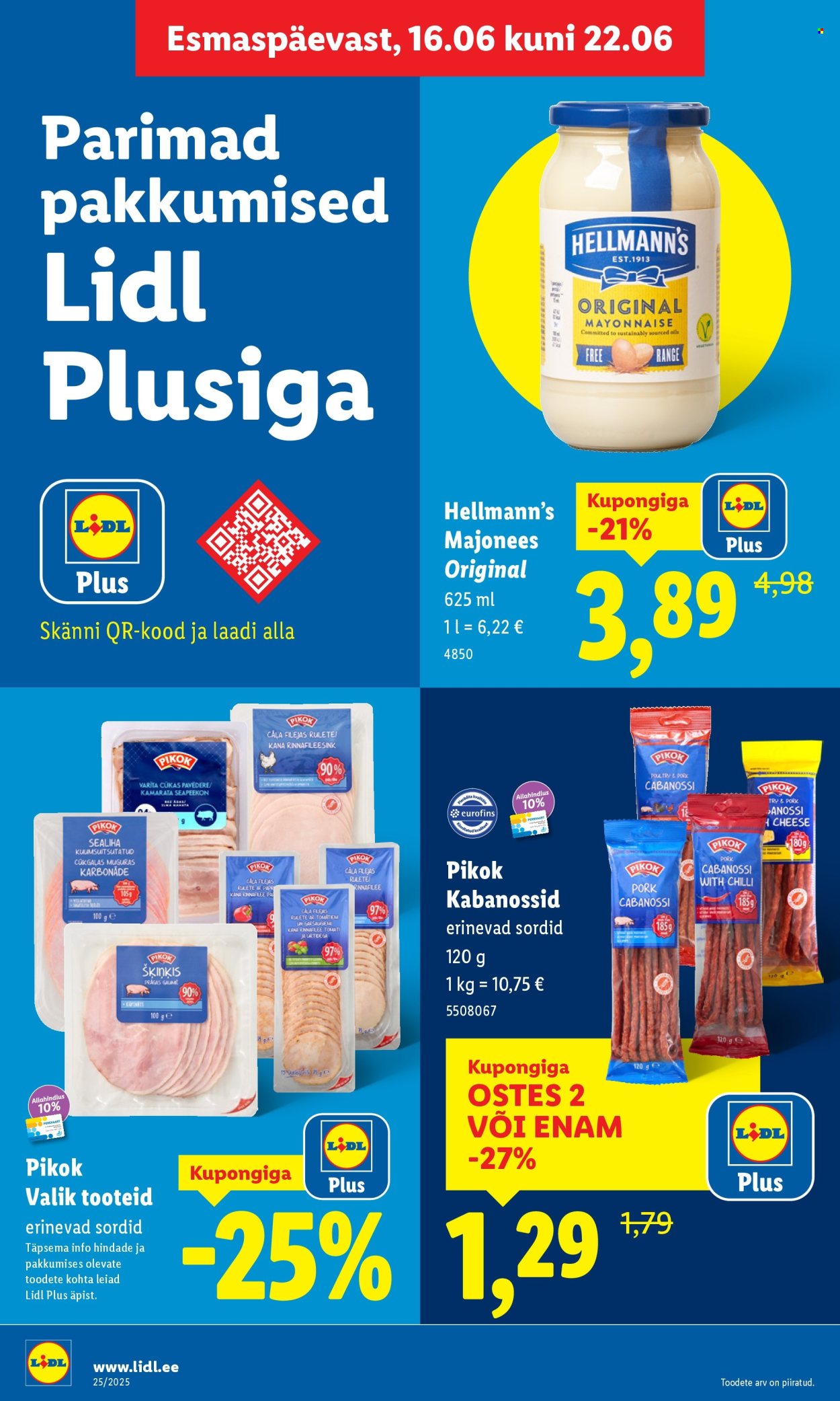Lidl kliendileht - Nädalalõpu pakkumised (19.06 - 22.06.2025)