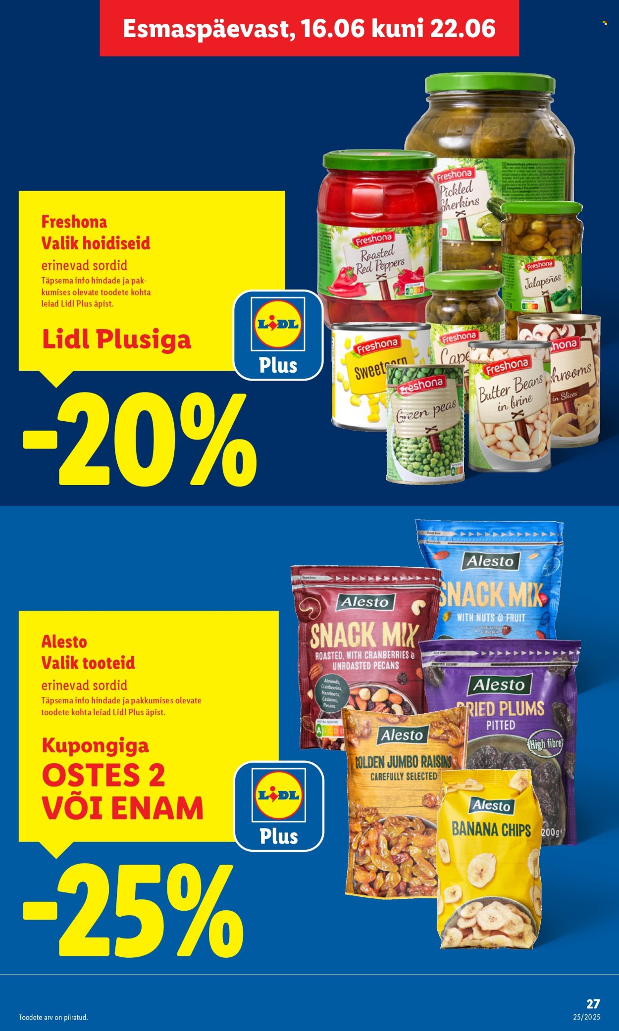 Lidl kliendileht - Nädalalõpu pakkumised (19.06 - 22.06.2025)