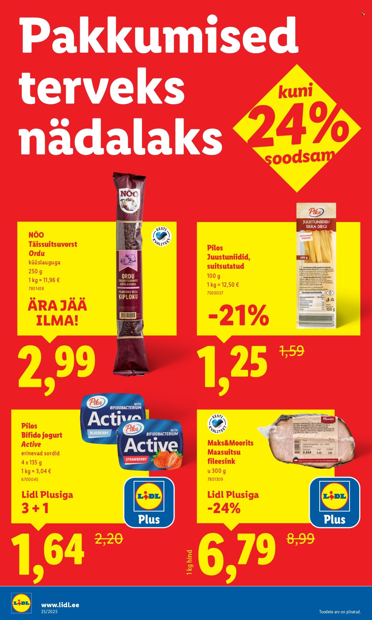 Lidl kliendileht - Nädalalõpu pakkumised (19.06 - 22.06.2025)