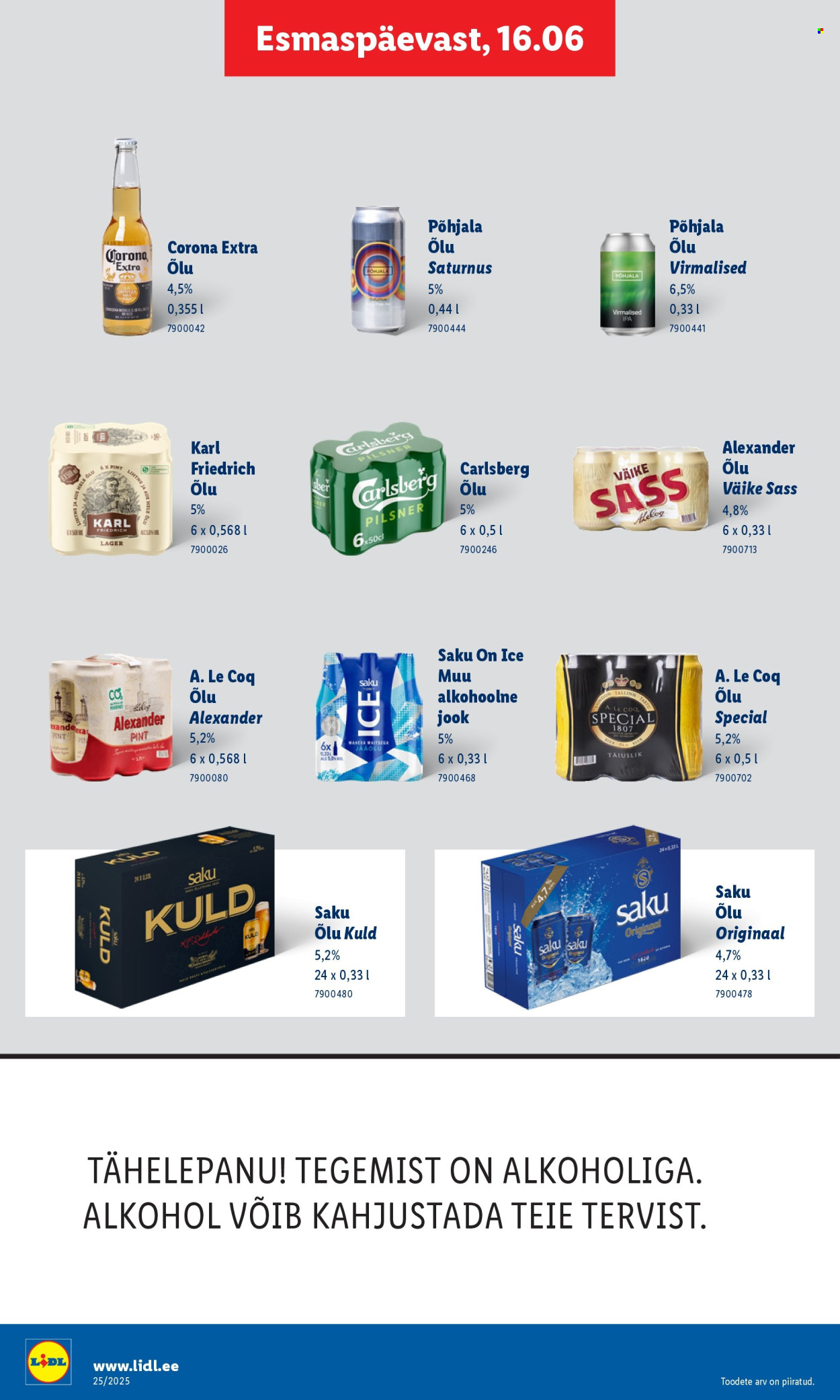 Lidl kliendileht - Nädalalõpu pakkumised (19.06 - 22.06.2025)