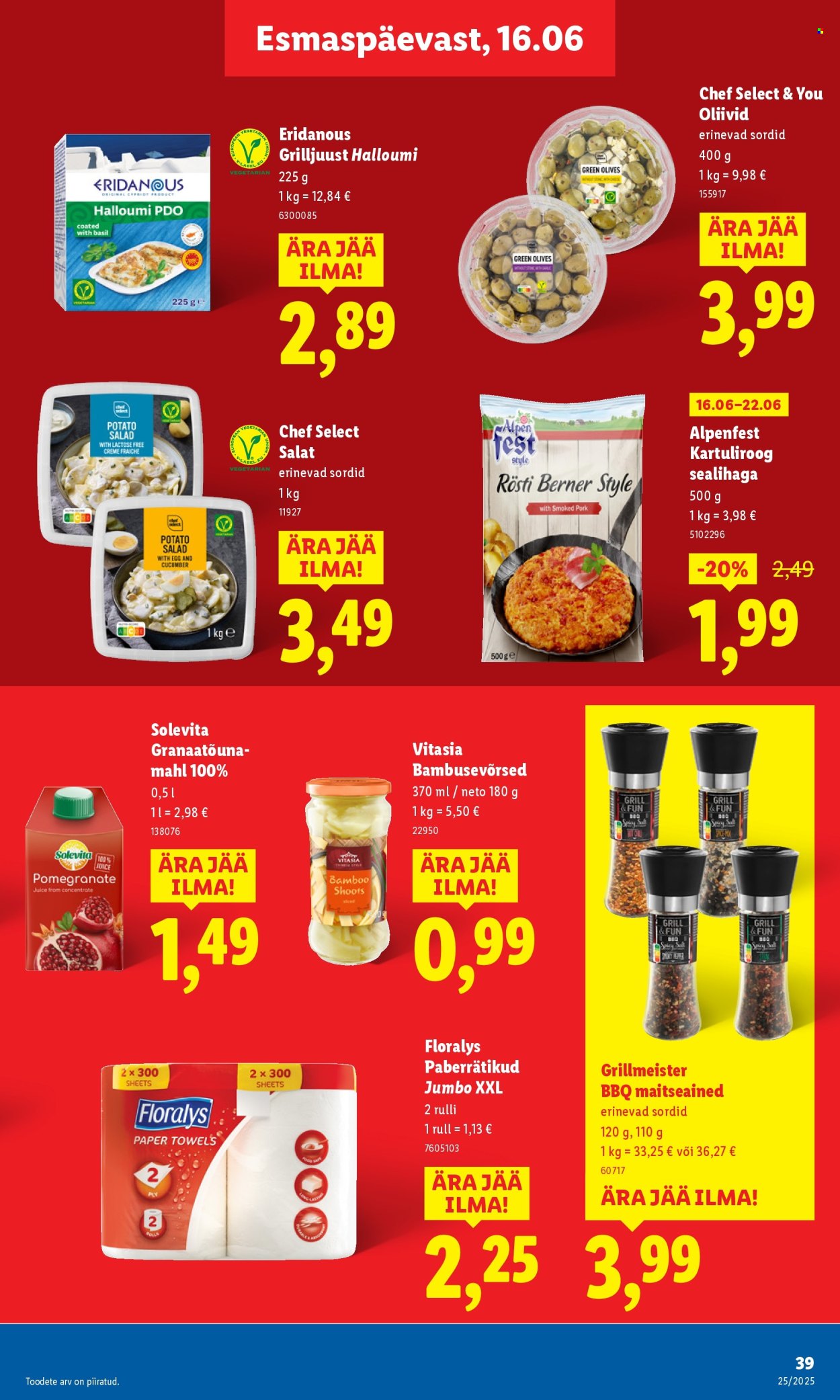 Lidl kliendileht - Nädalalõpu pakkumised (19.06 - 22.06.2025)