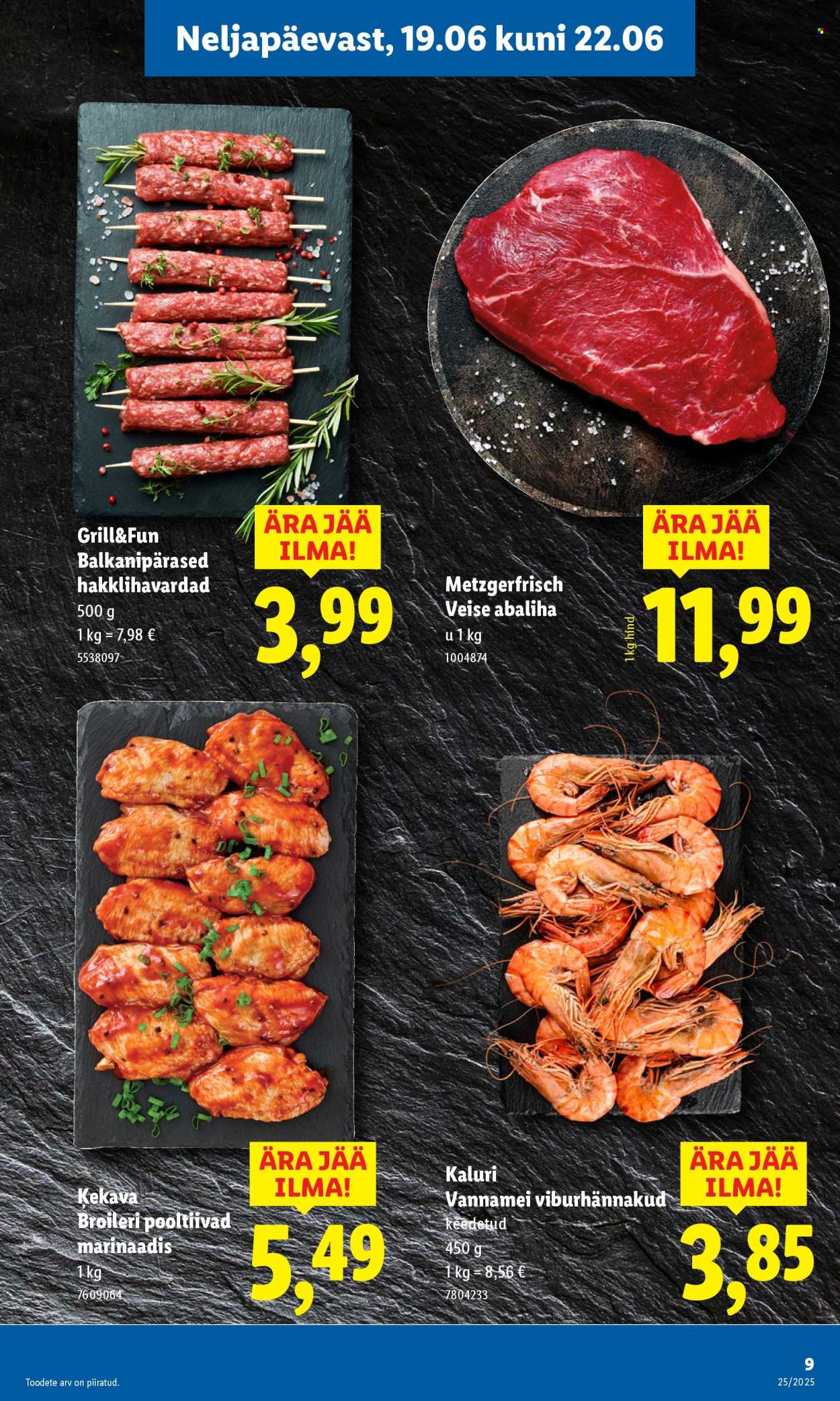 Lidl kliendileht - Nädalalõpu pakkumised (19.06 - 22.06.2025)