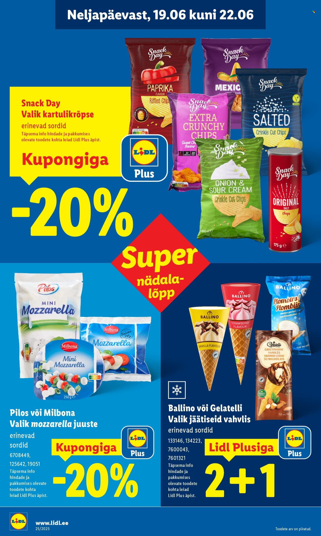 Lidl kliendileht - Nädalalõpu pakkumised (19.06 - 22.06.2025)