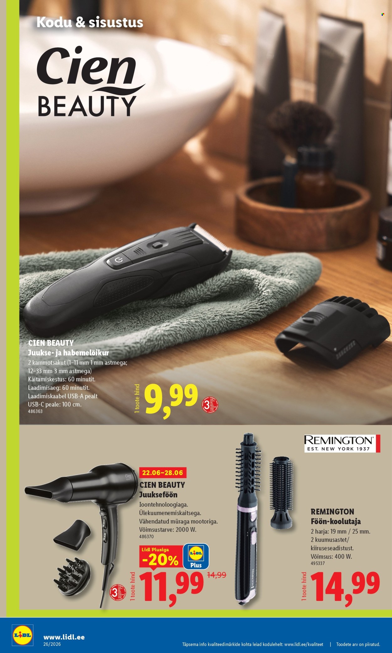 Lidl kliendileht (22.06 - 28.06.2026)