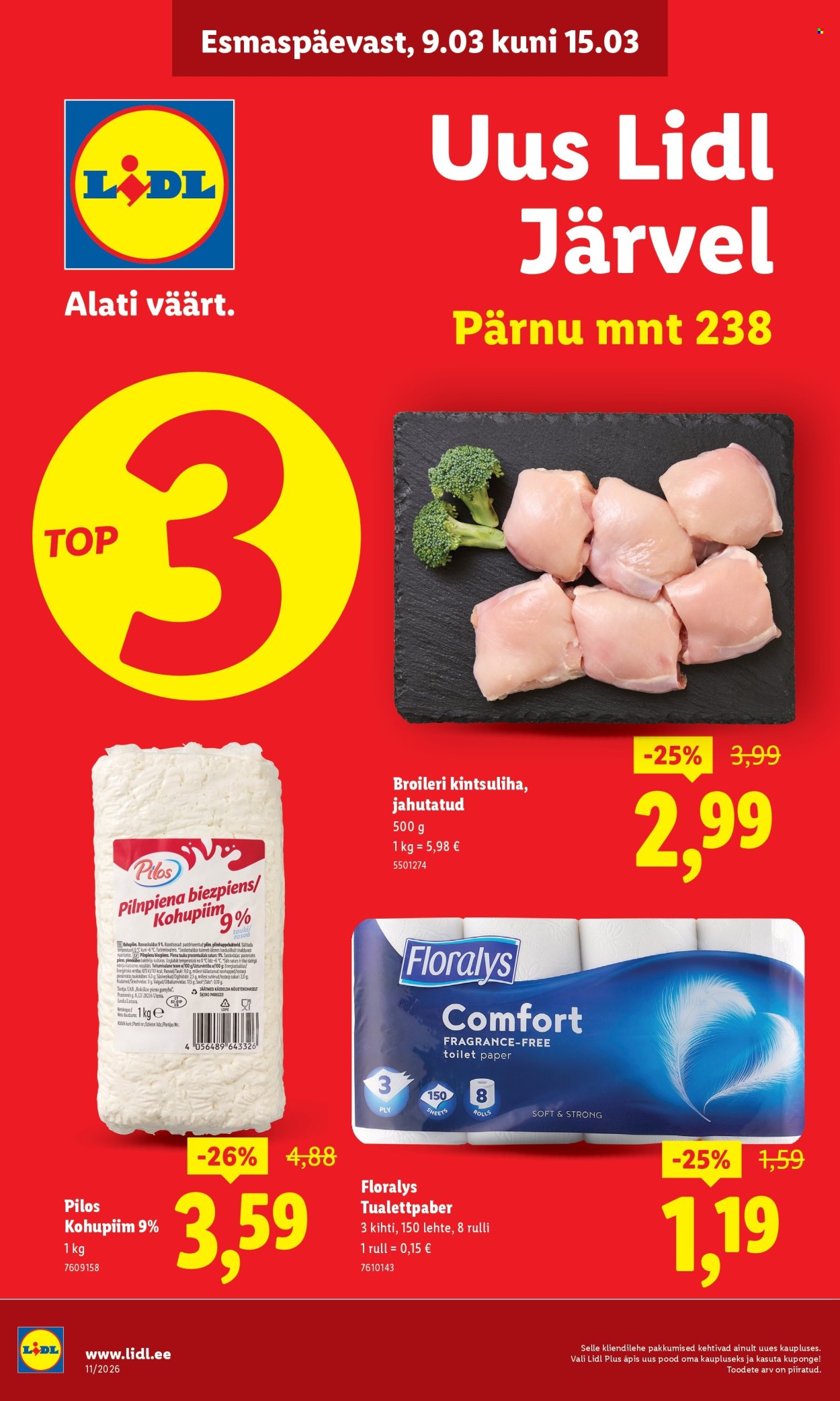 Lidl kliendileht - Lidl Järve (9.03 - 15.03.2026)