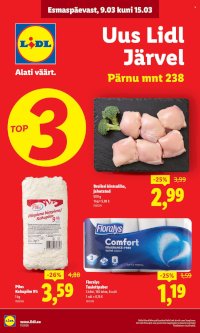 Lidl kliendileht - Lidl Järve (9.03 - 15.03.2026)