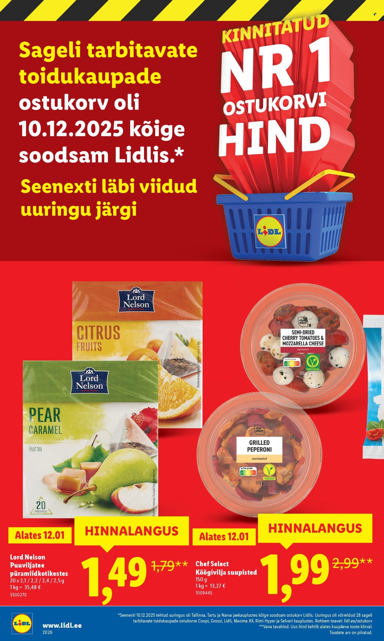 Lidl kliendileht - Suur hinnalangus (2.02 - 8.02.2026)