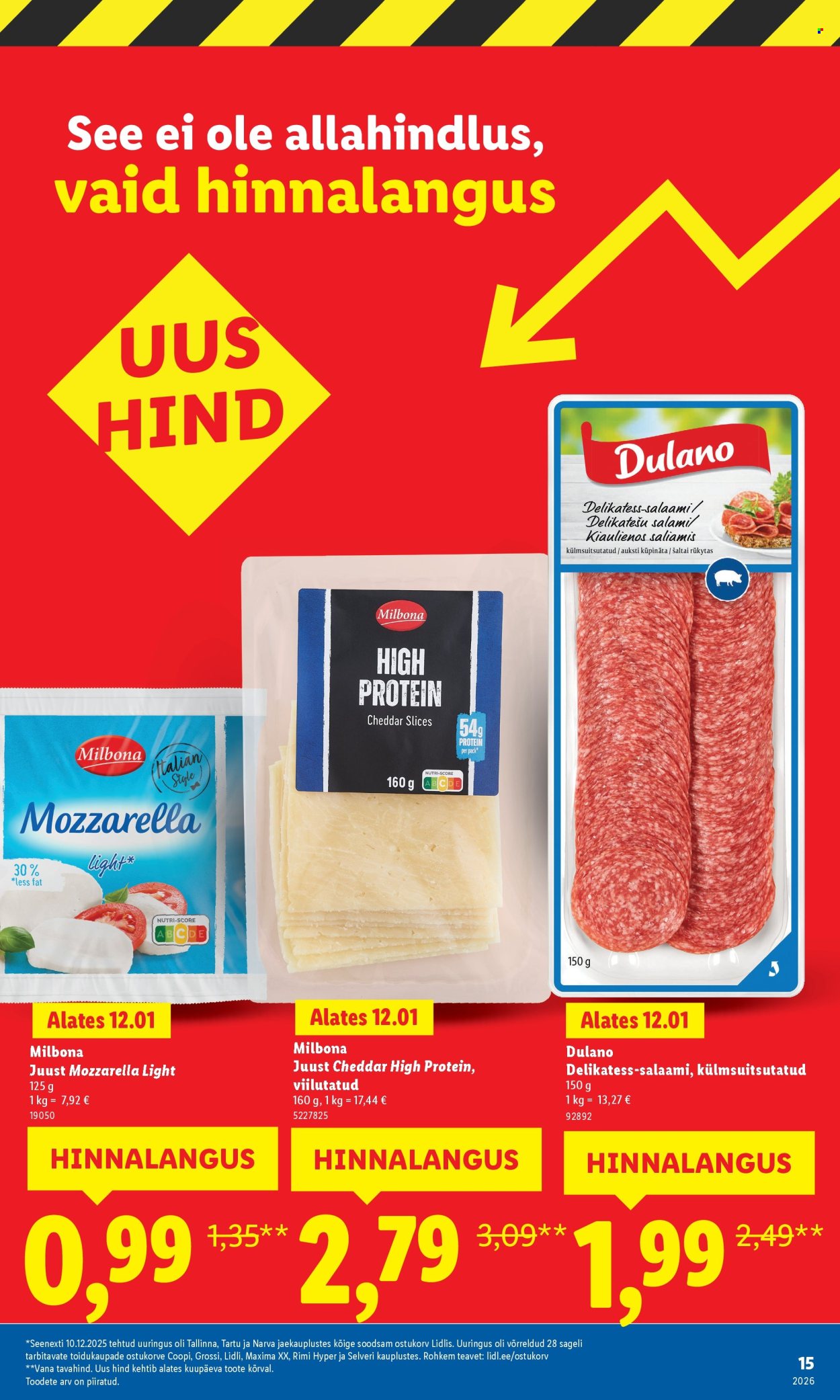 Lidl kliendileht - Suur hinnalangus (2.02 - 8.02.2026)