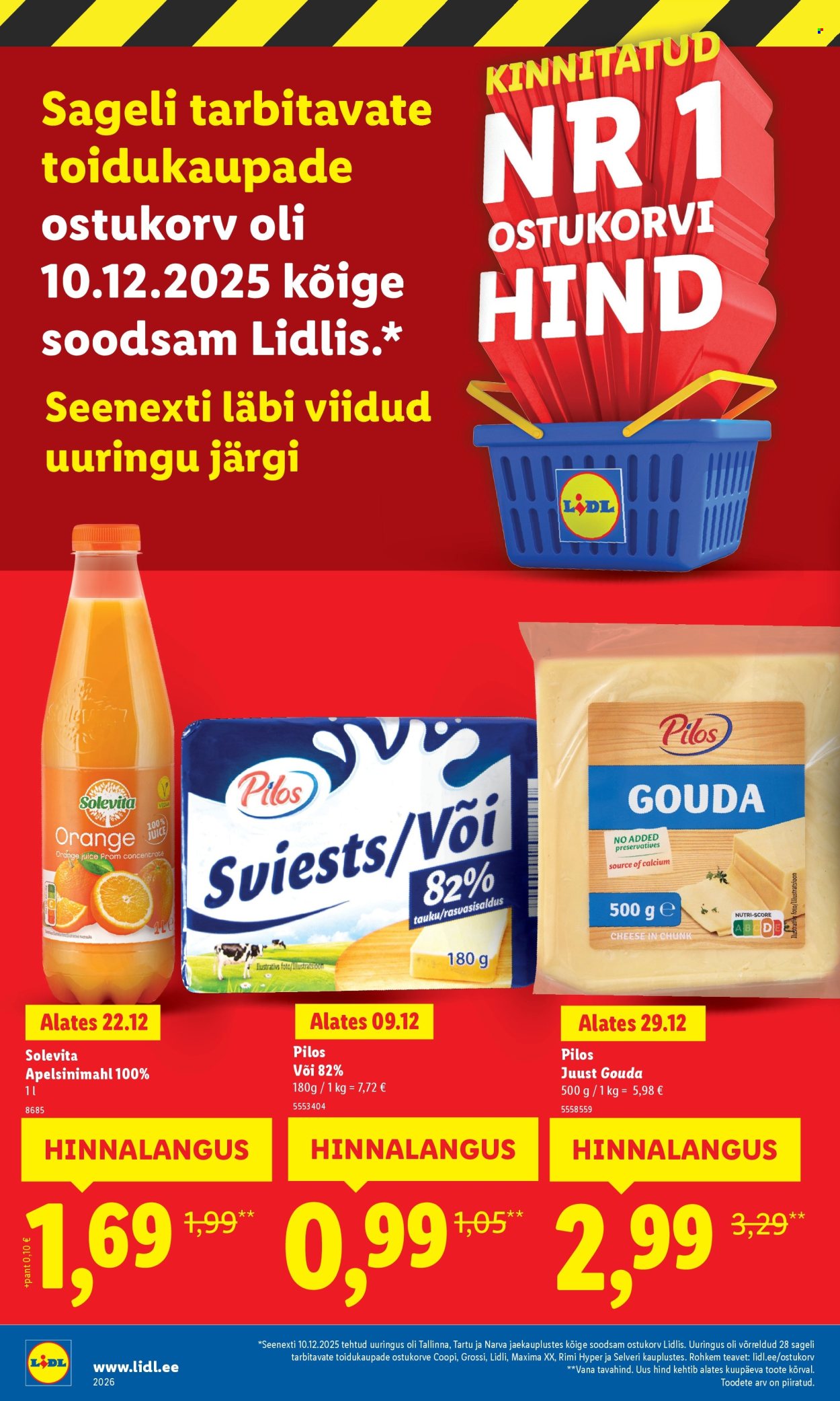 Lidl kliendileht - Suur hinnalangus (2.02 - 8.02.2026)