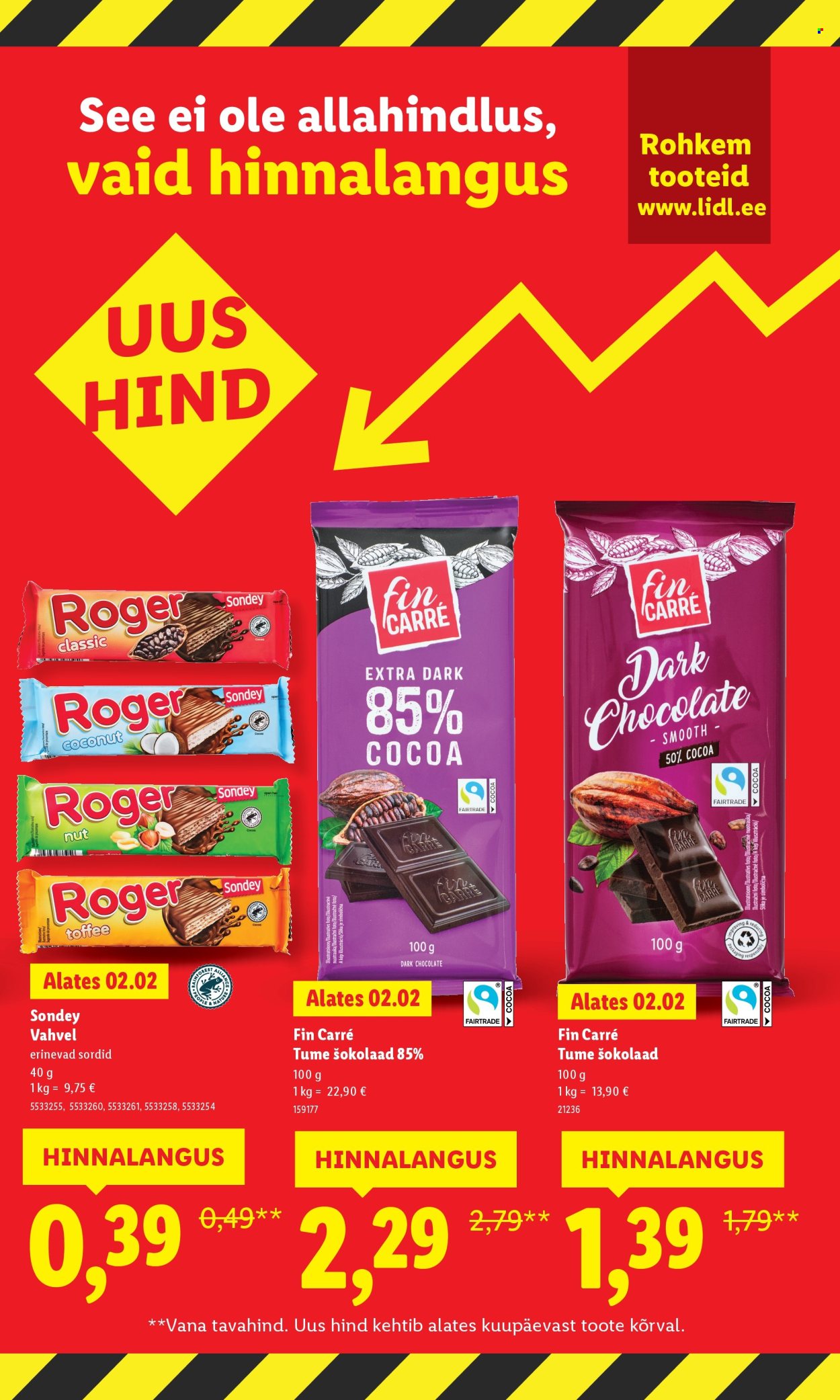 Lidl kliendileht - Suur hinnalangus (2.02 - 8.02.2026)