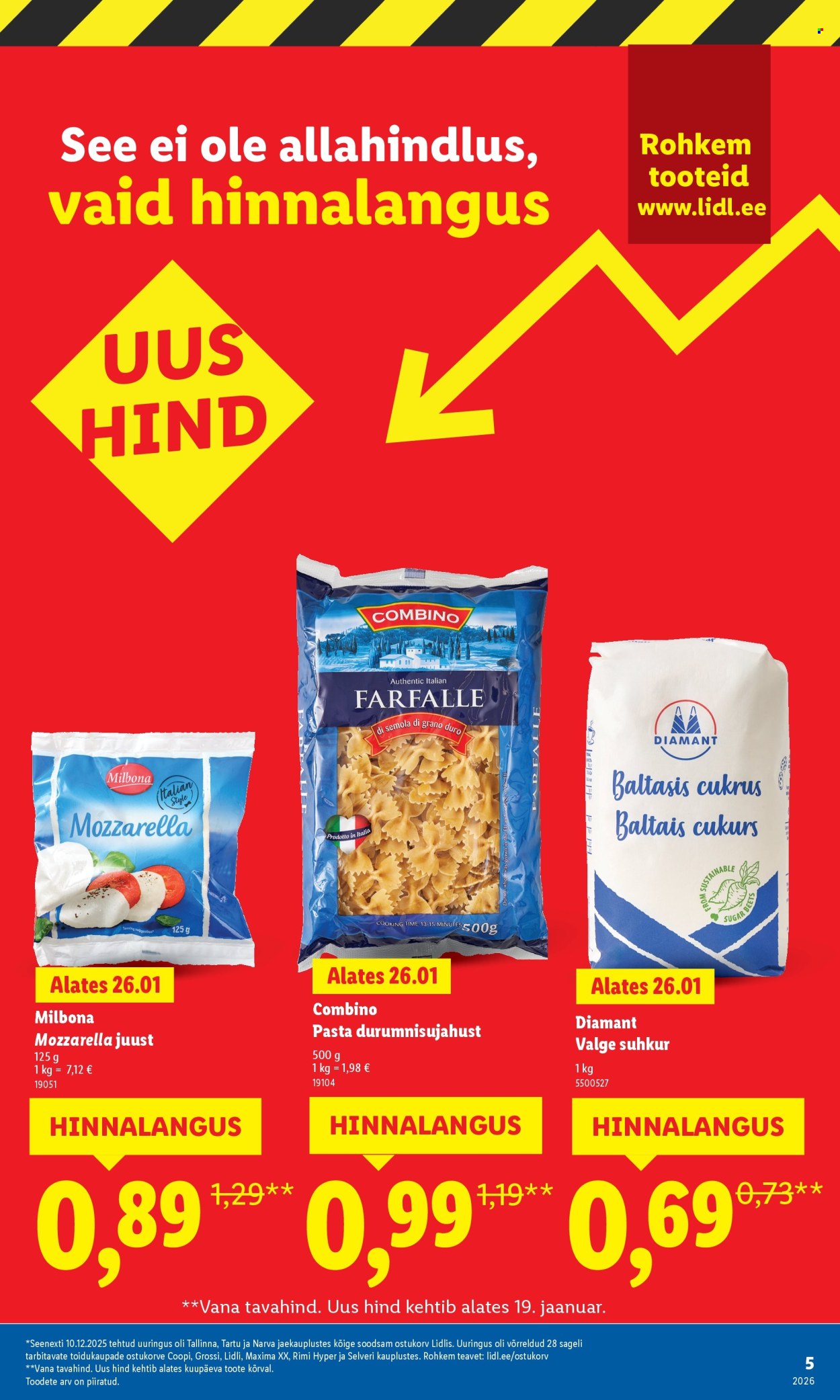 Lidl kliendileht - Suur hinnalangus (2.02 - 8.02.2026)