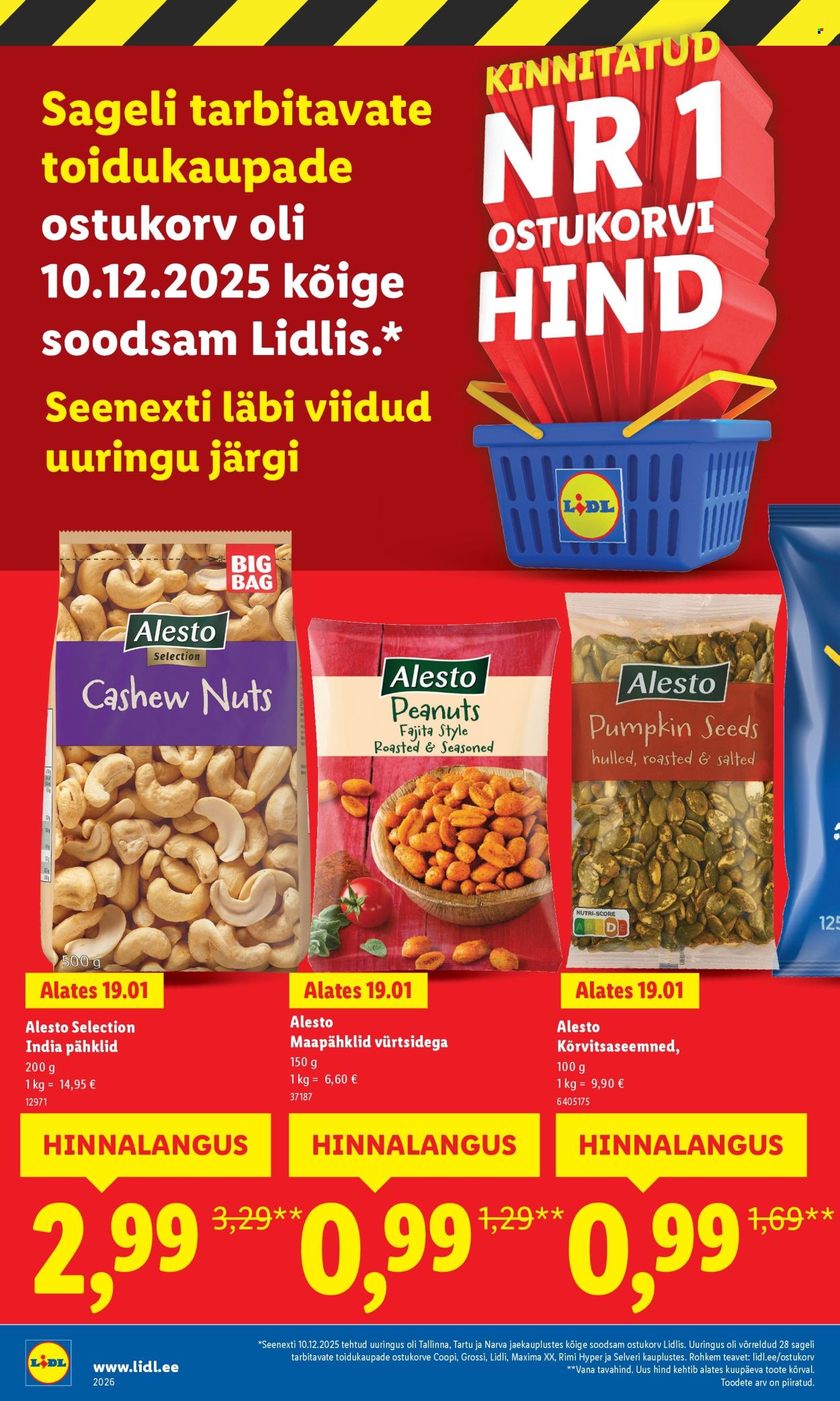 Lidl kliendileht - Suur hinnalangus (2.02 - 8.02.2026)