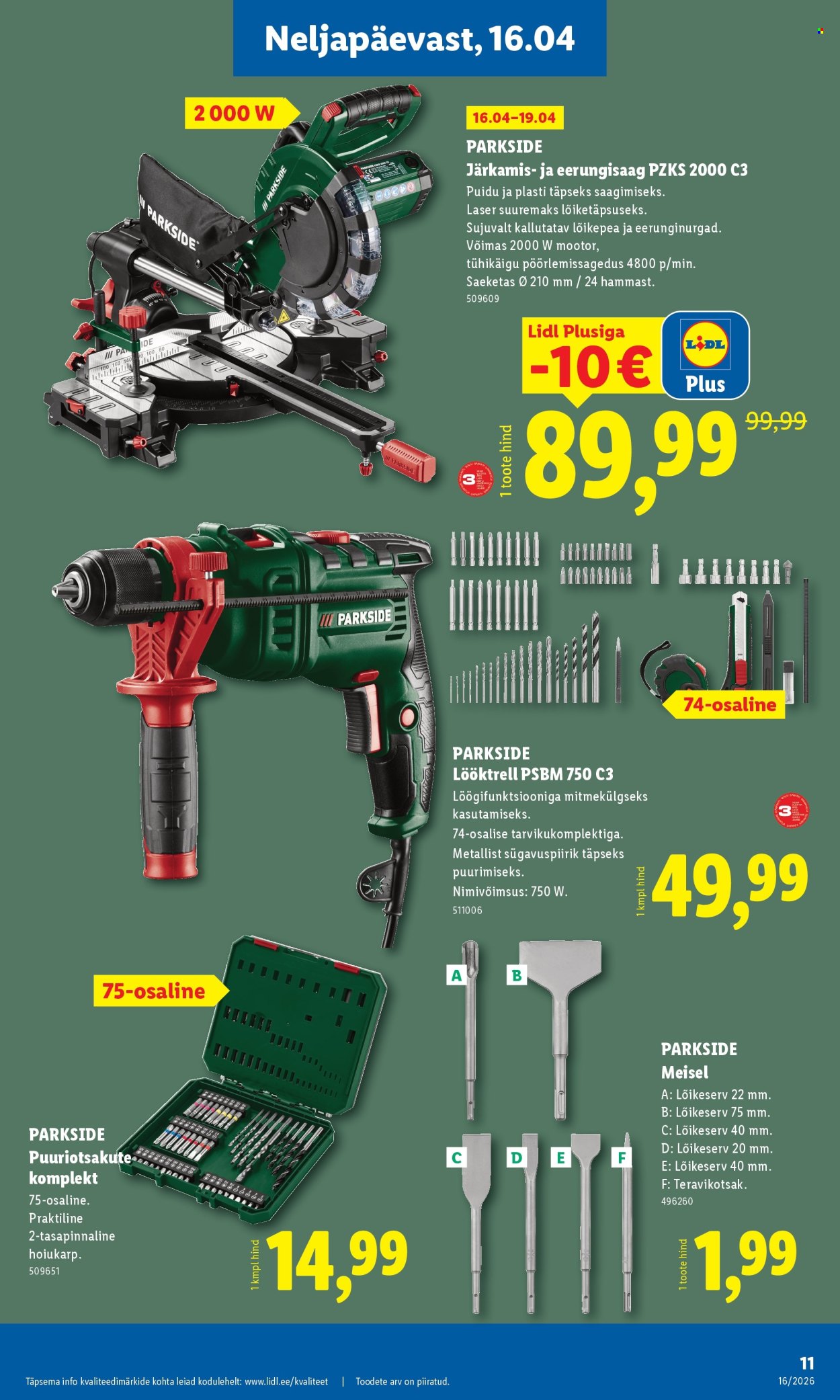 Lidl kliendileht - Tööstuskaupade pakkumised (13.04 - 19.04.2026)