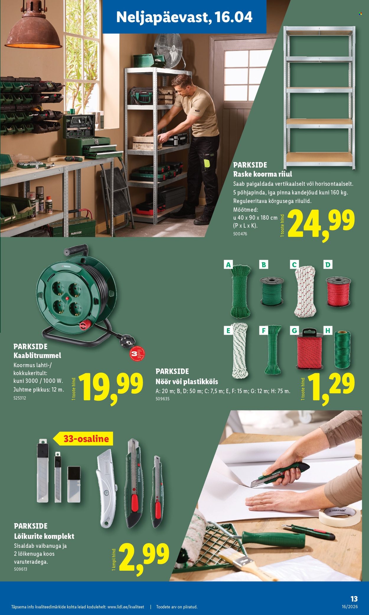 Lidl kliendileht - Tööstuskaupade pakkumised (13.04 - 19.04.2026)