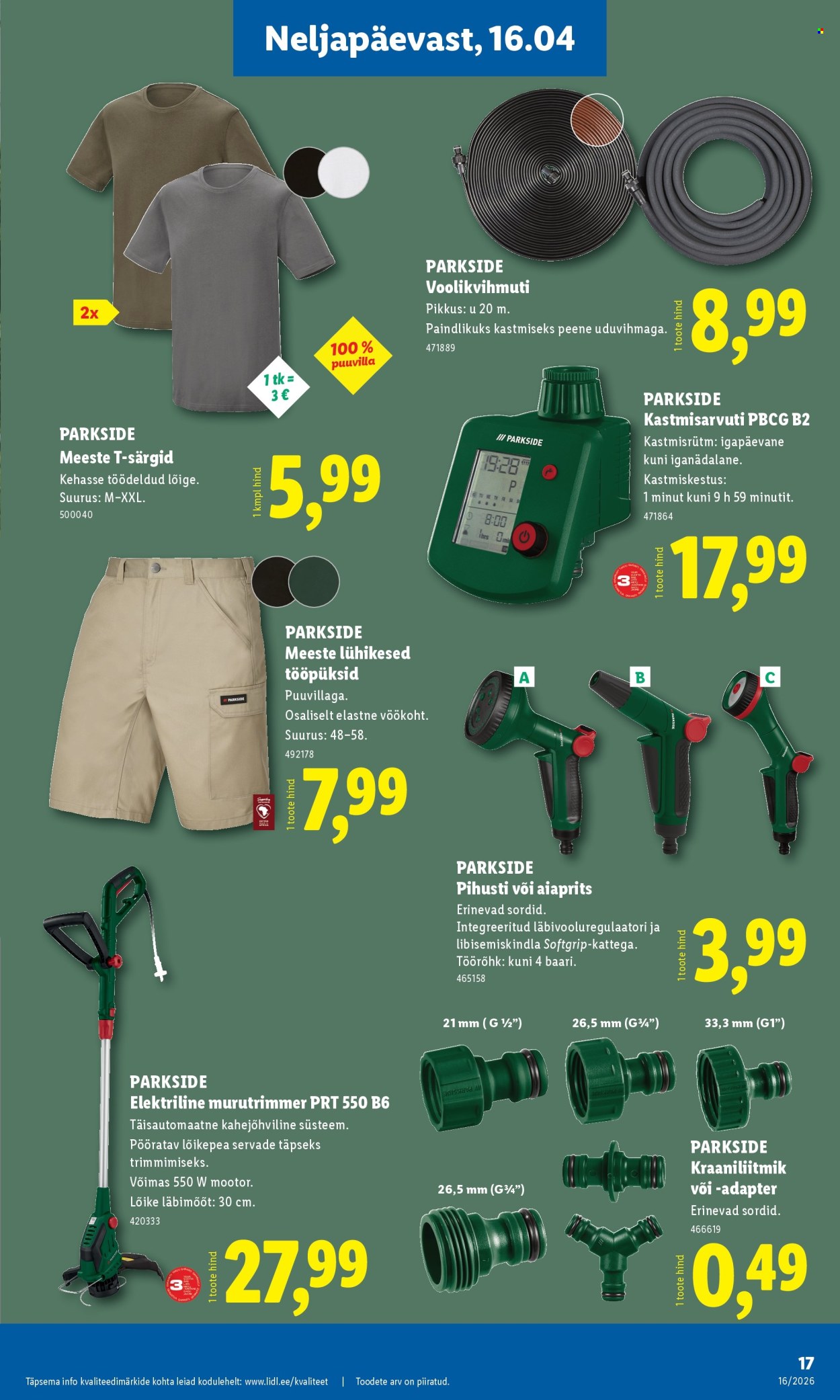 Lidl kliendileht - Tööstuskaupade pakkumised (13.04 - 19.04.2026)