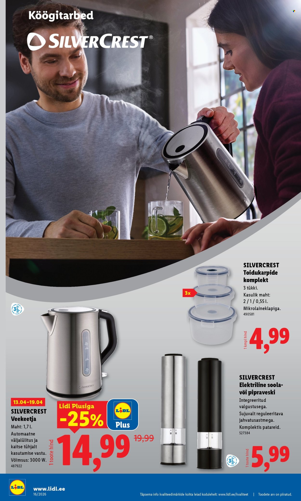 Lidl kliendileht - Tööstuskaupade pakkumised (13.04 - 19.04.2026)