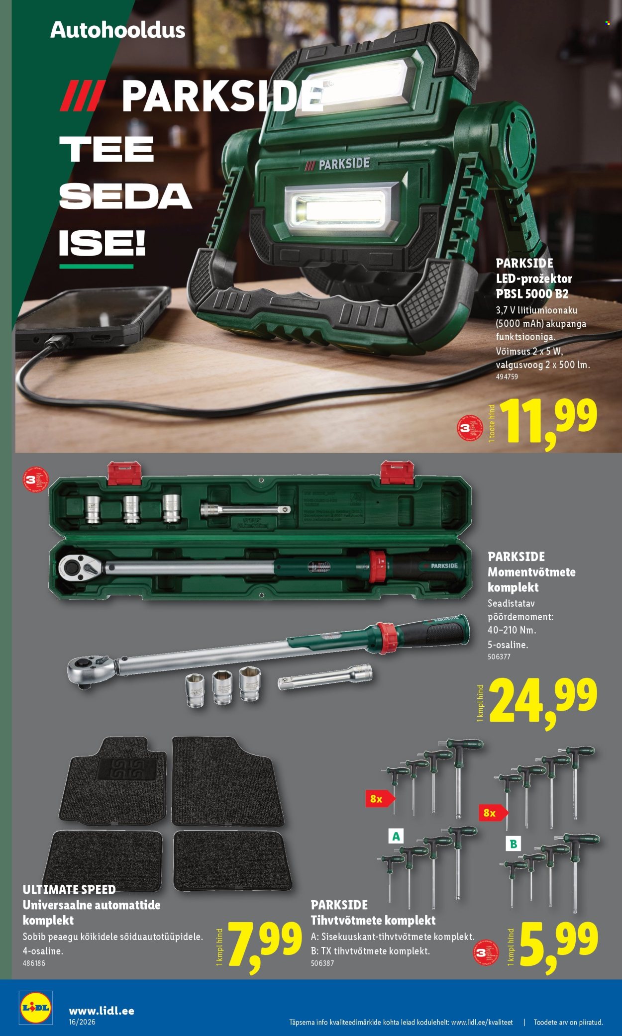 Lidl kliendileht - Tööstuskaupade pakkumised (13.04 - 19.04.2026)