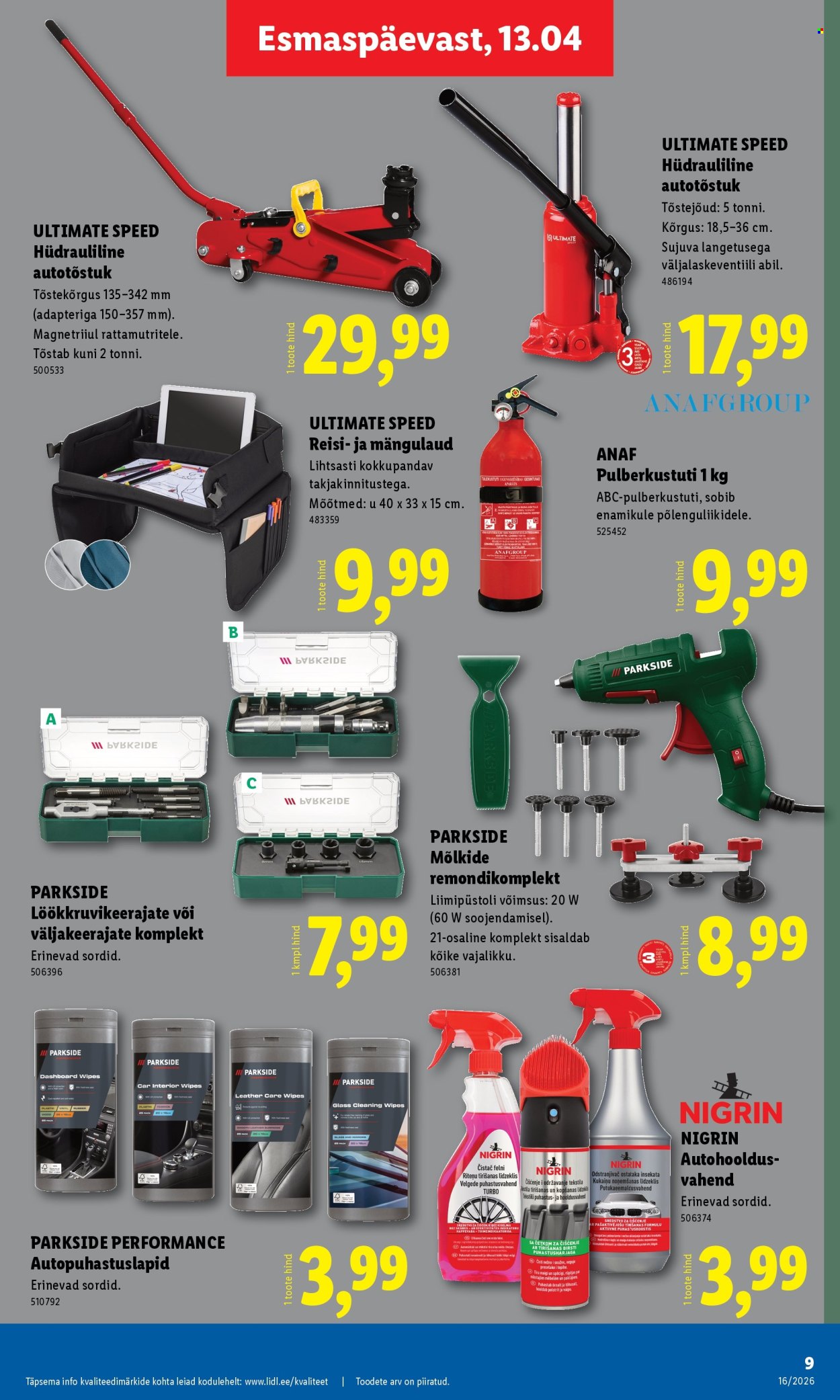 Lidl kliendileht - Tööstuskaupade pakkumised (13.04 - 19.04.2026)